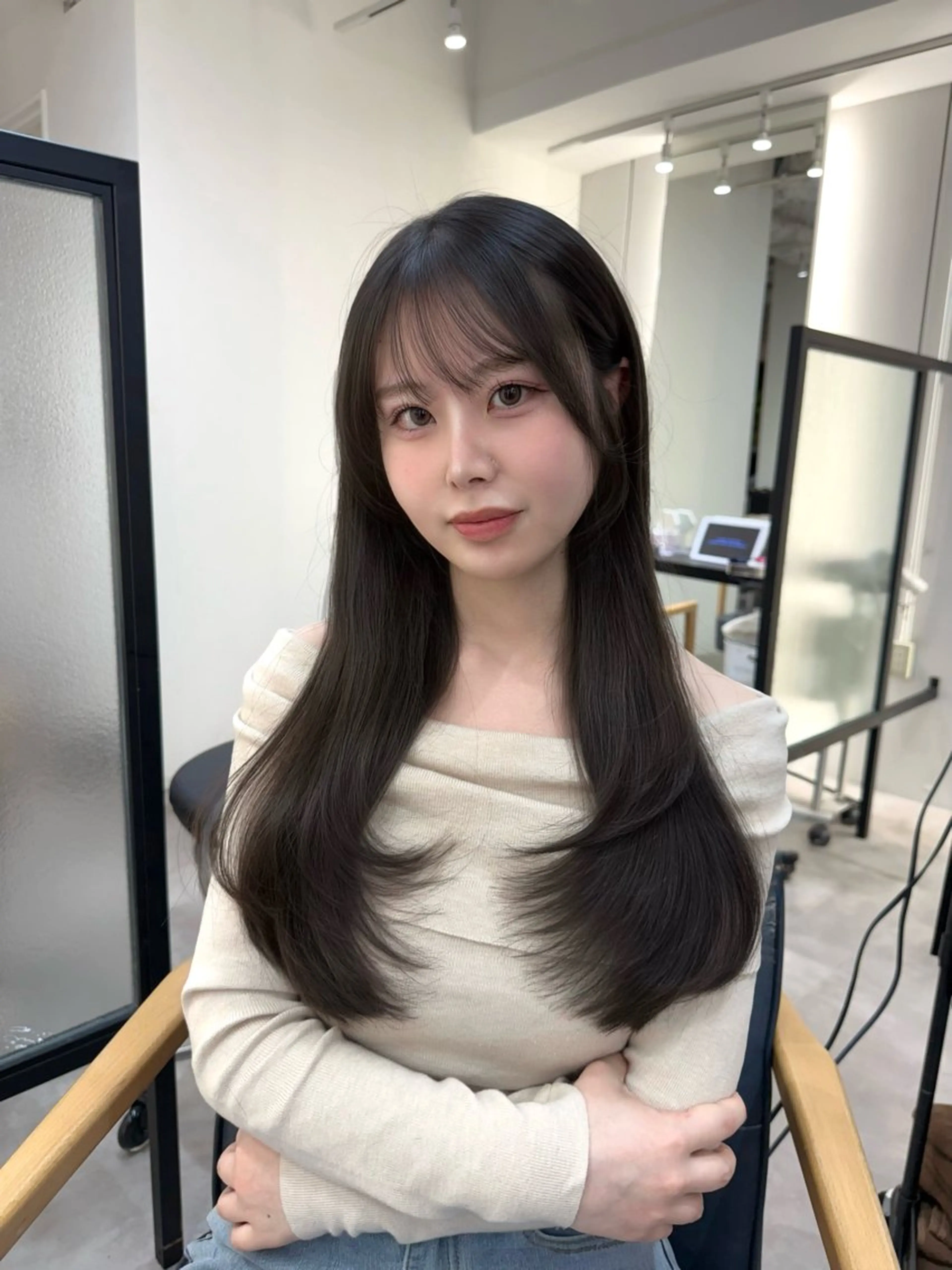【韓国ヘア好きな方へ】似合わせカットの写真