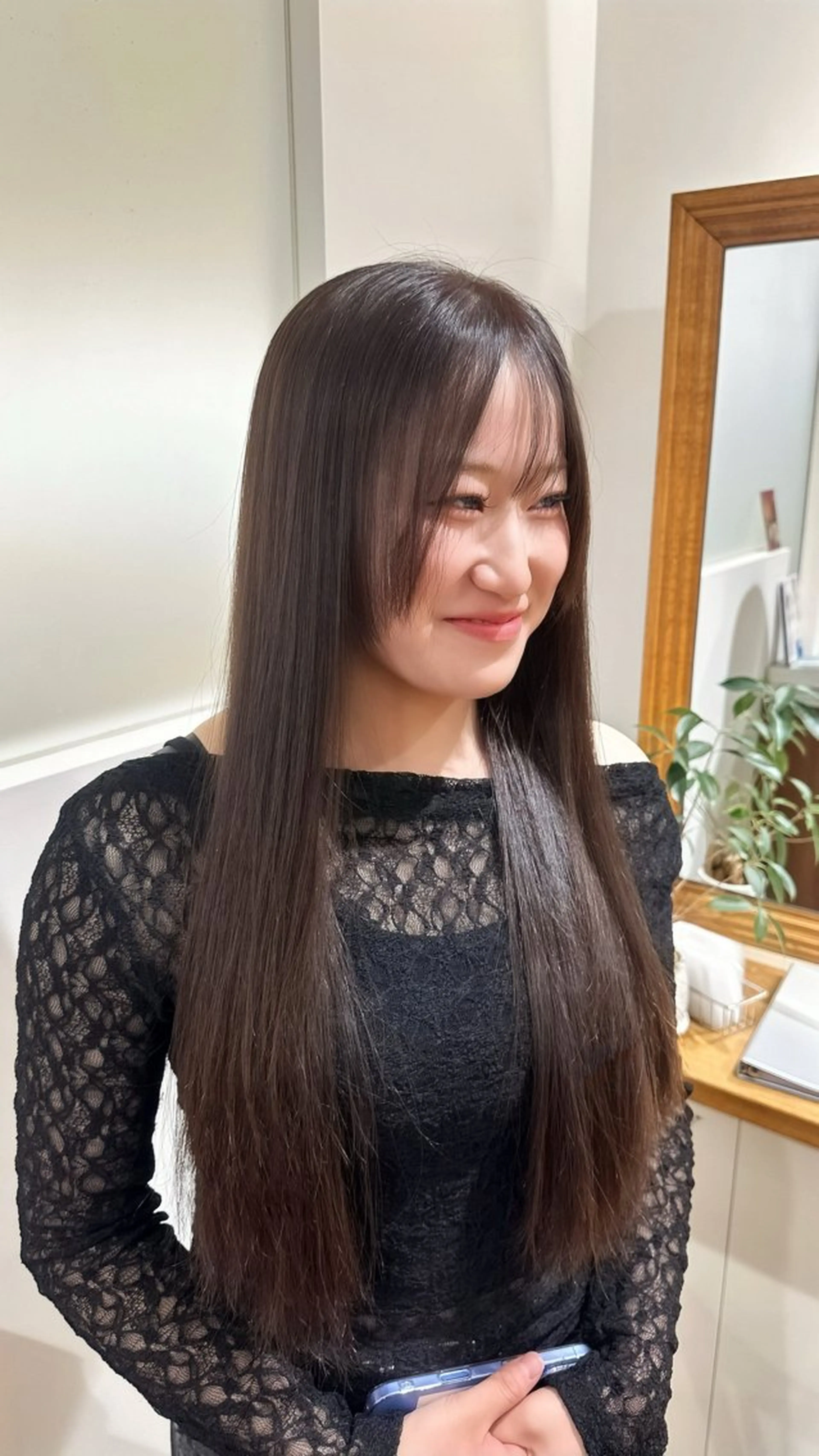 ロング カラー ブリーチ ブラウンカラー チョコレートブラウン ブリーチなしカラー ヘアカラー 🩷仙台/ワンカラー /えれな🩷のヘアスタイル