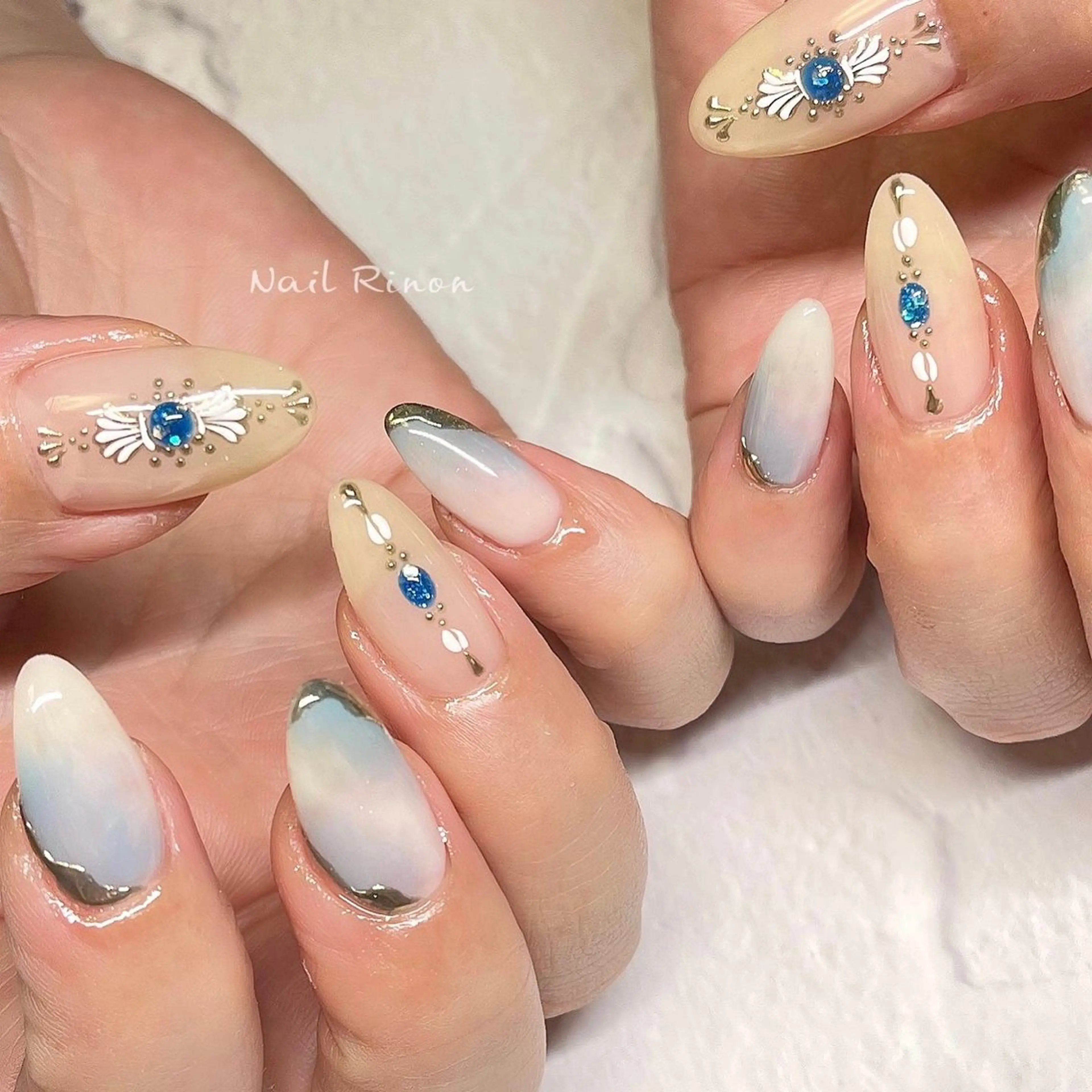 ネイル 夏ネイル ハンドネイル Nail Rinonのネイルデザイン