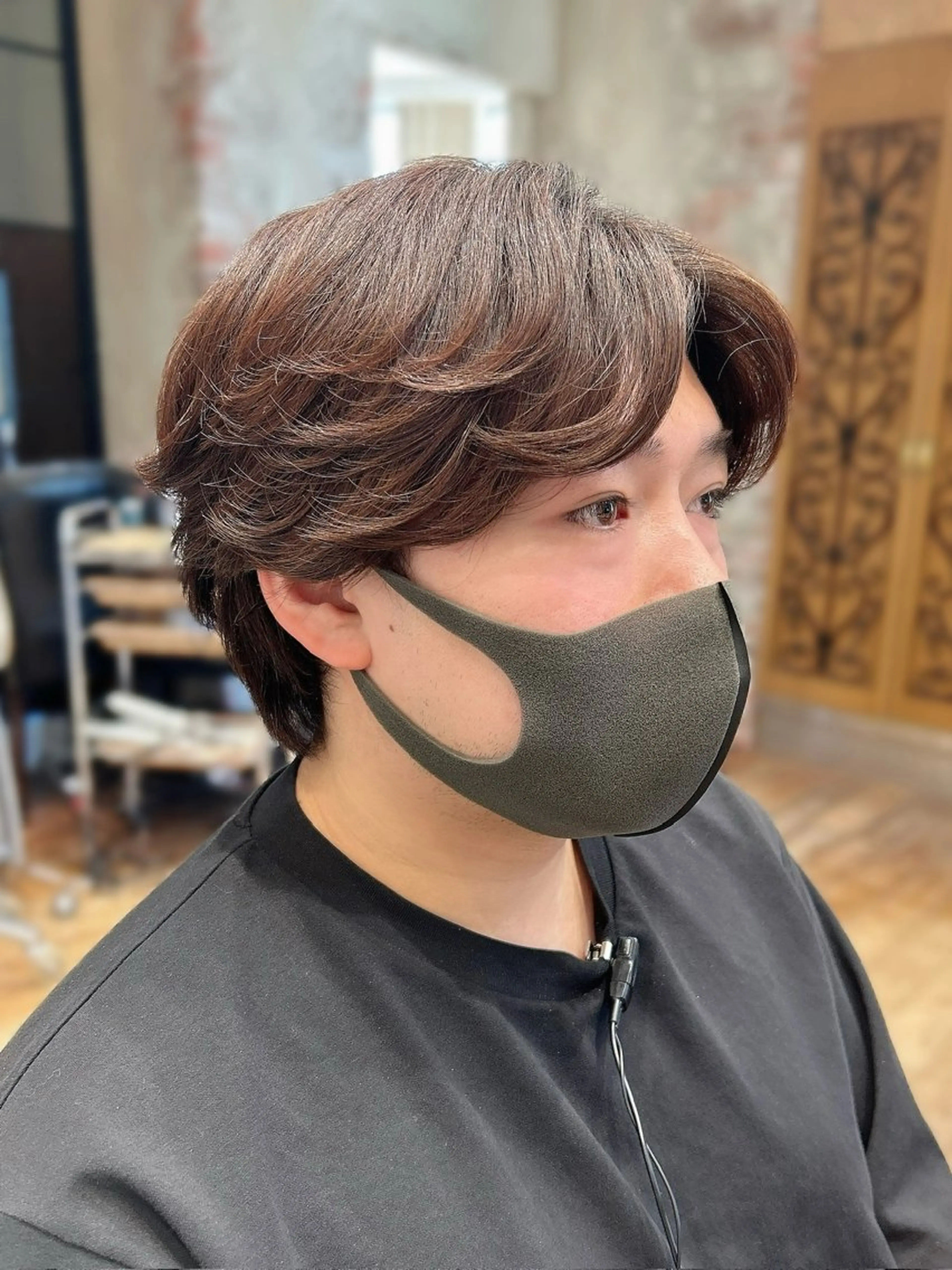 パーマ メンズ 新宿✨顔周りカット 韓国ヘア/坂本亜裟海のヘアスタイル