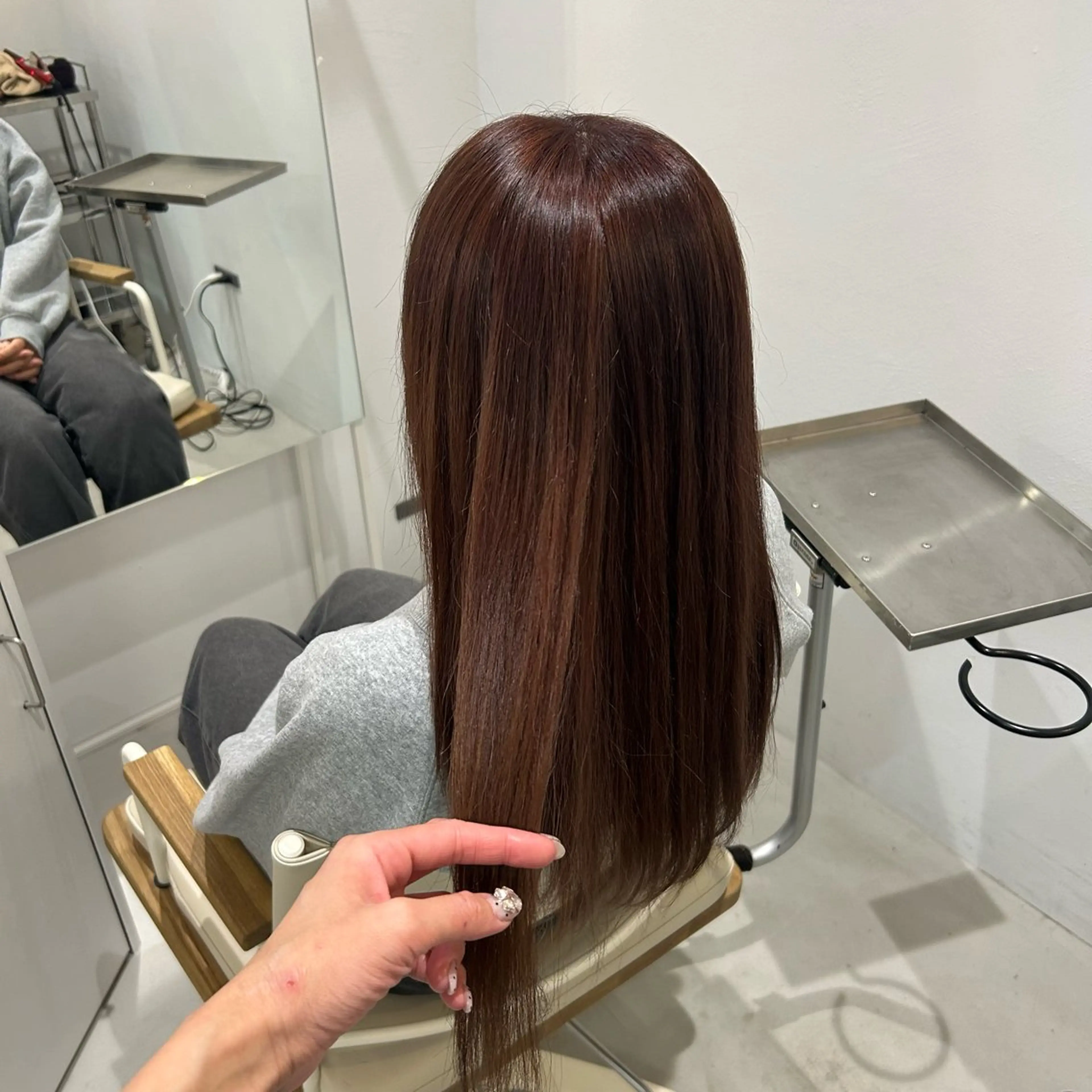 ロング カラー ダブルカラー ✨ハイトーン/暗髪/ ハイライト/松岡✨のヘアスタイル