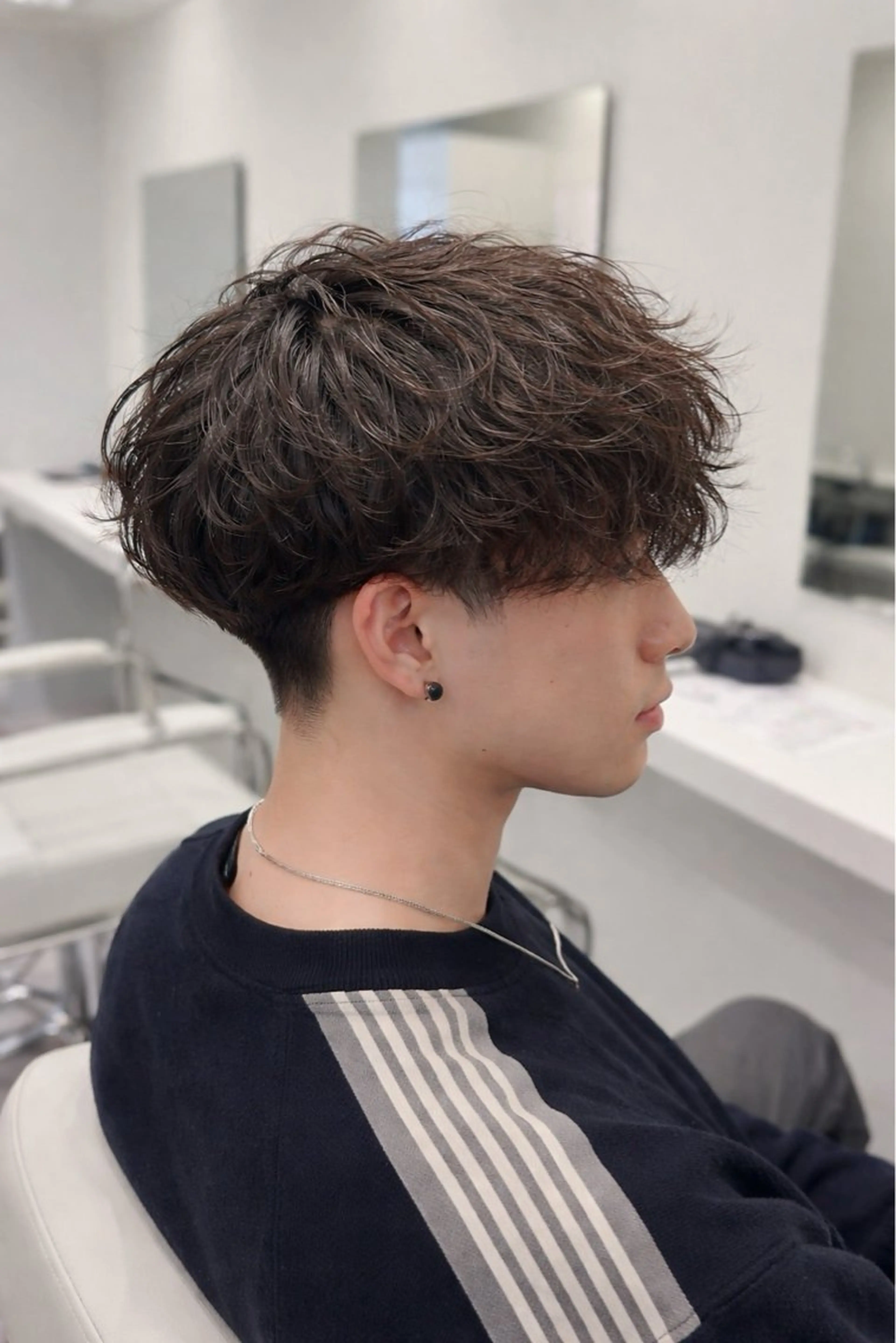 パーマ メンズ カット パーマ トリートメント ヘッドスパ 【メンズ専門】名駅 /パーマ/髪質改善のヘアスタイル