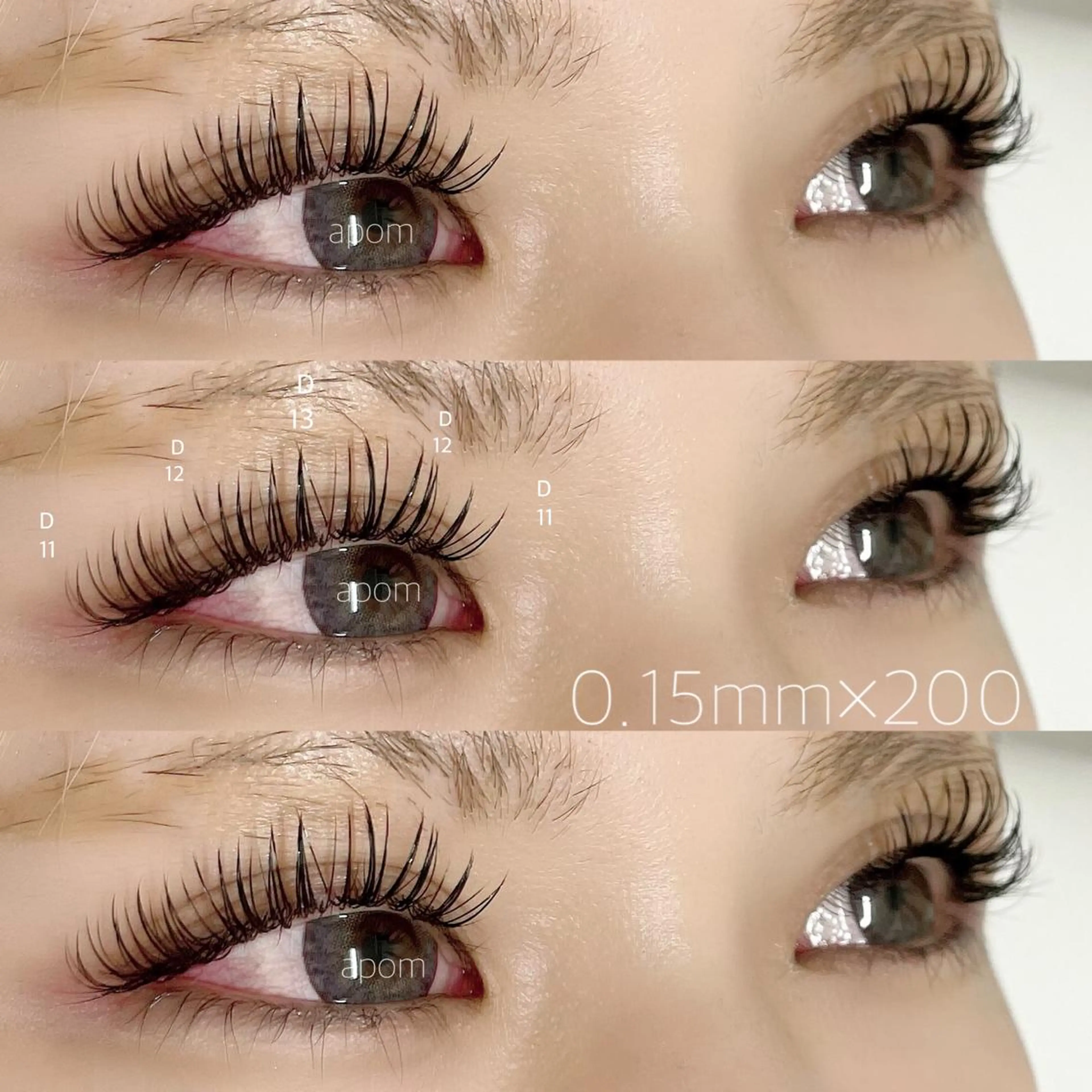 Wフラット100束(200本)🌙束感コーティング付オフ込み🌙画像は濃さの目安ですの写真