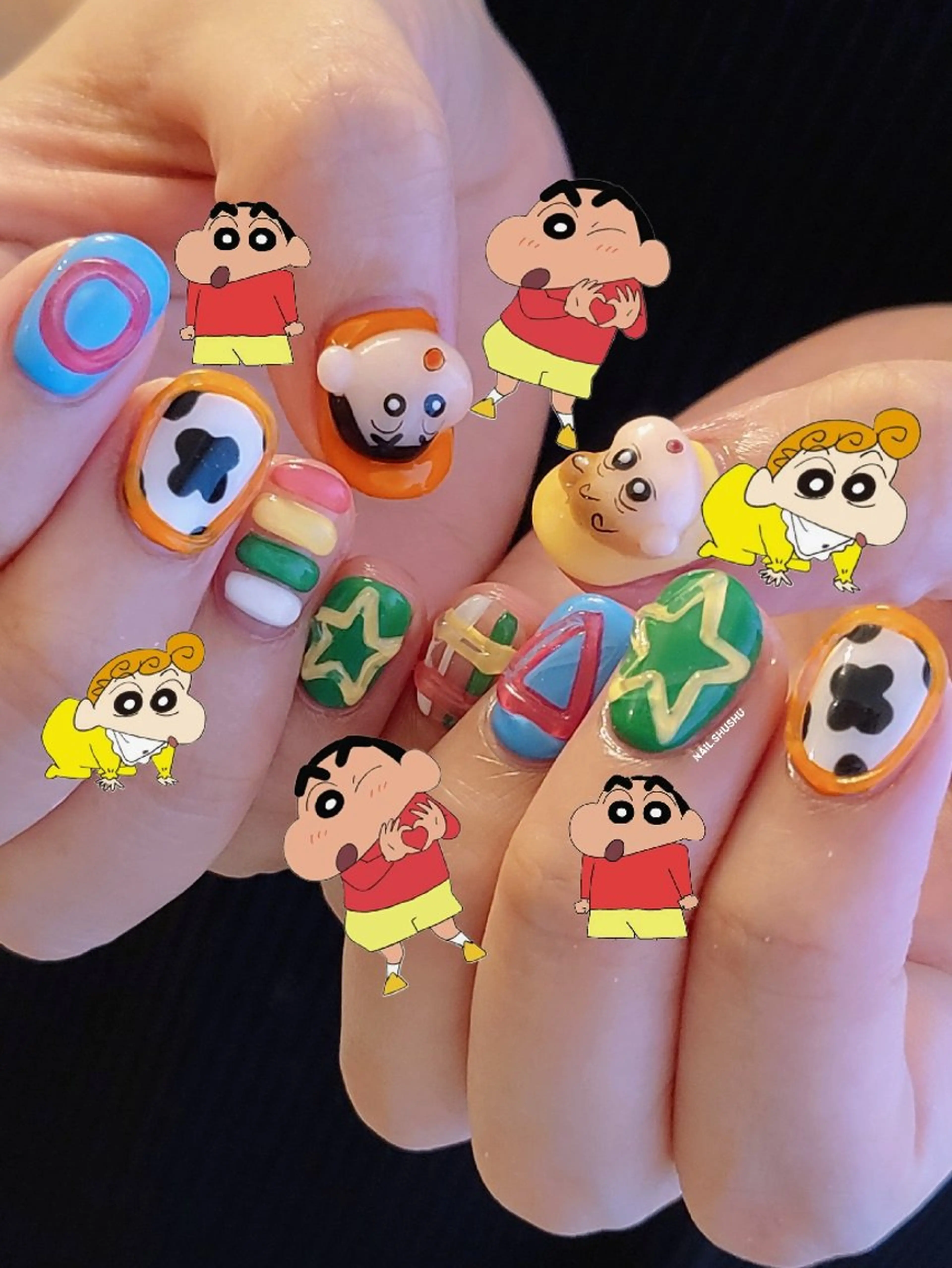 ネイル ハンドネイル 3dパーツ/流行り 👧shushu❤️のネイルデザイン