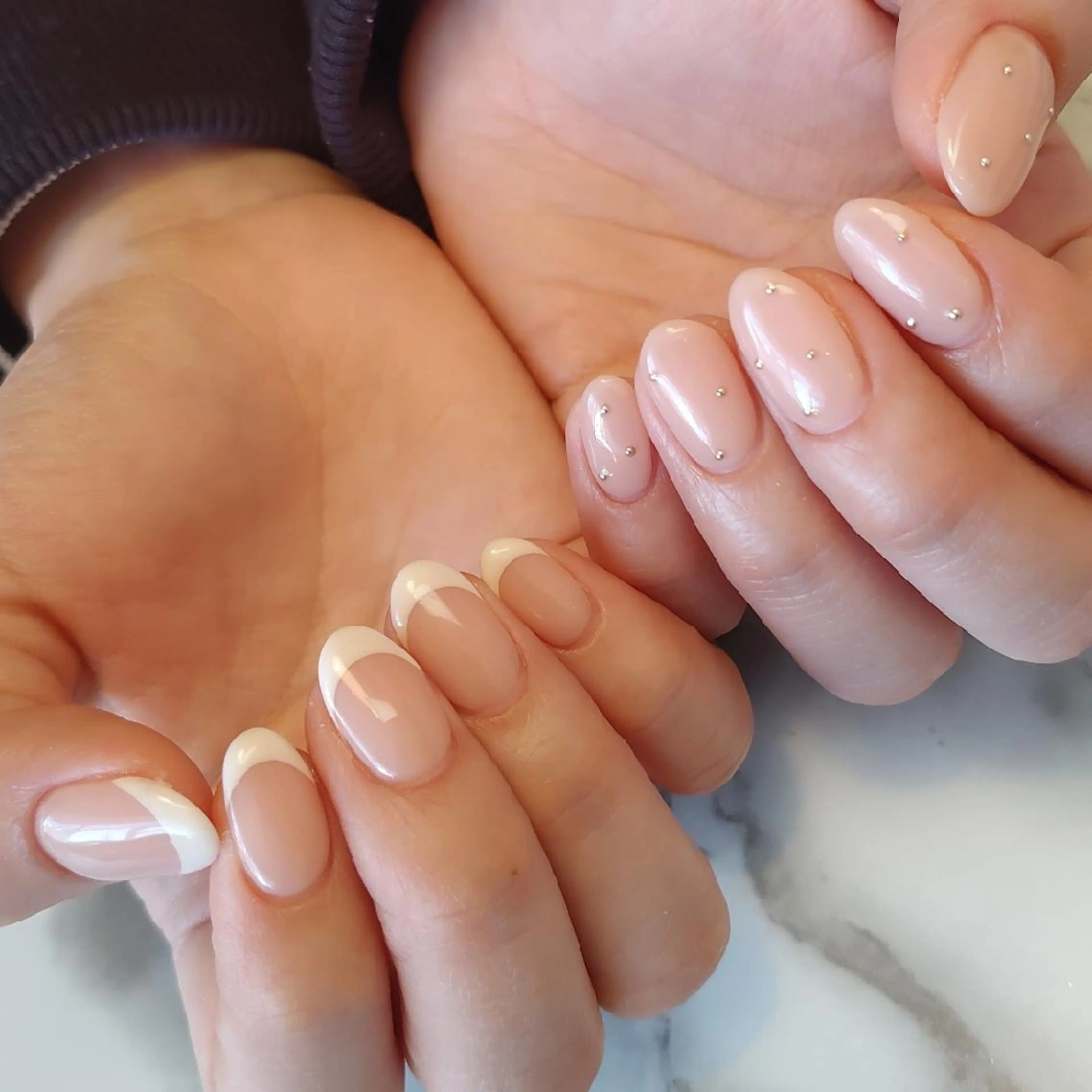 ネイル フレンチネイル ジェヌインネイル 河内のネイルデザイン