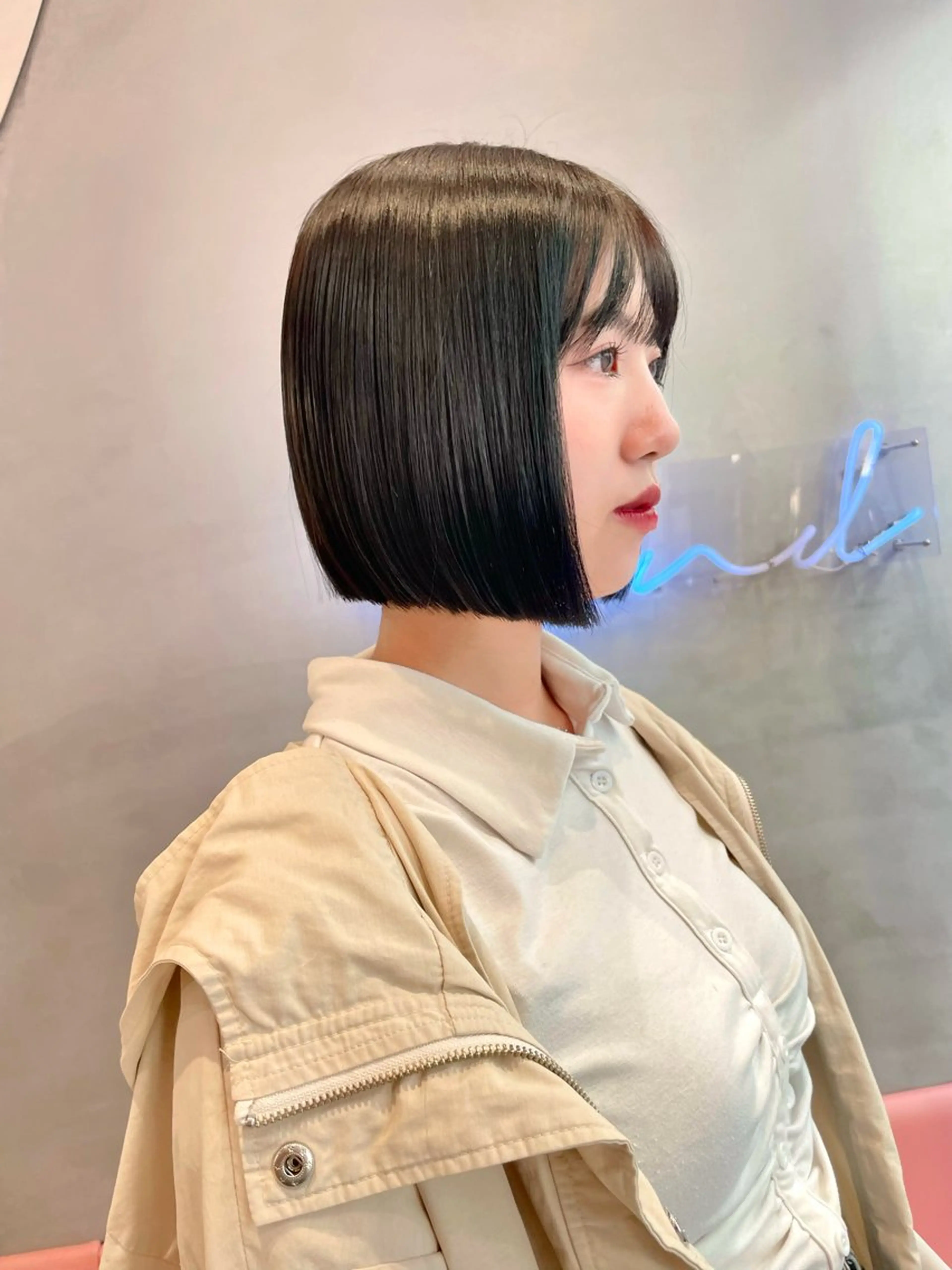 ショート Misaki /ボブ/縮毛矯正のヘアスタイル