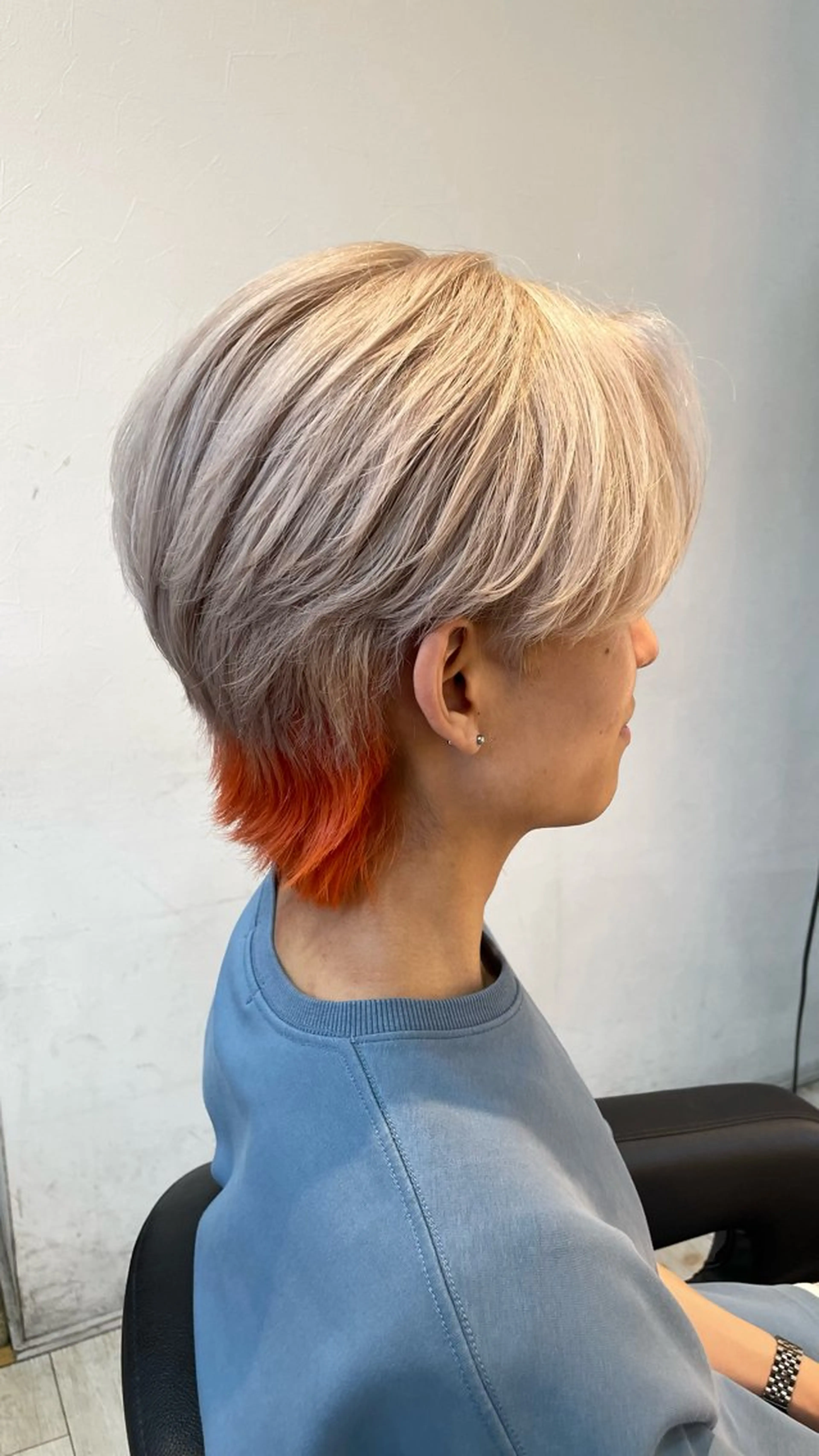 ショート カラー ヘアカラー トリートメント ブリーチ/髪質改善/ ハイトーン/暖色のヘアスタイル