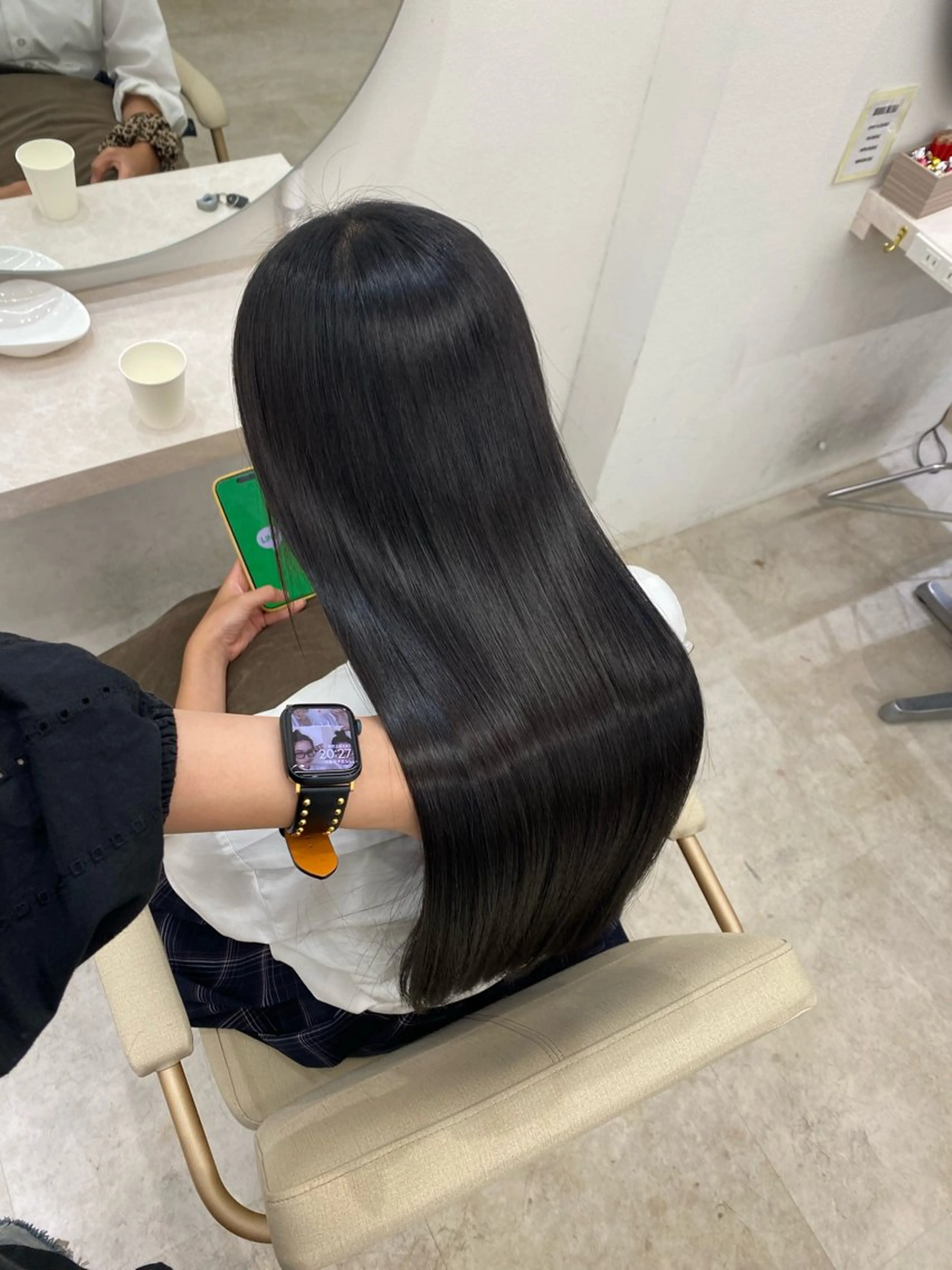 ロング カット ヘアカラー 縮毛矯正 トリートメント 艶髪/縮毛矯正/ Core mikuaのヘアスタイル