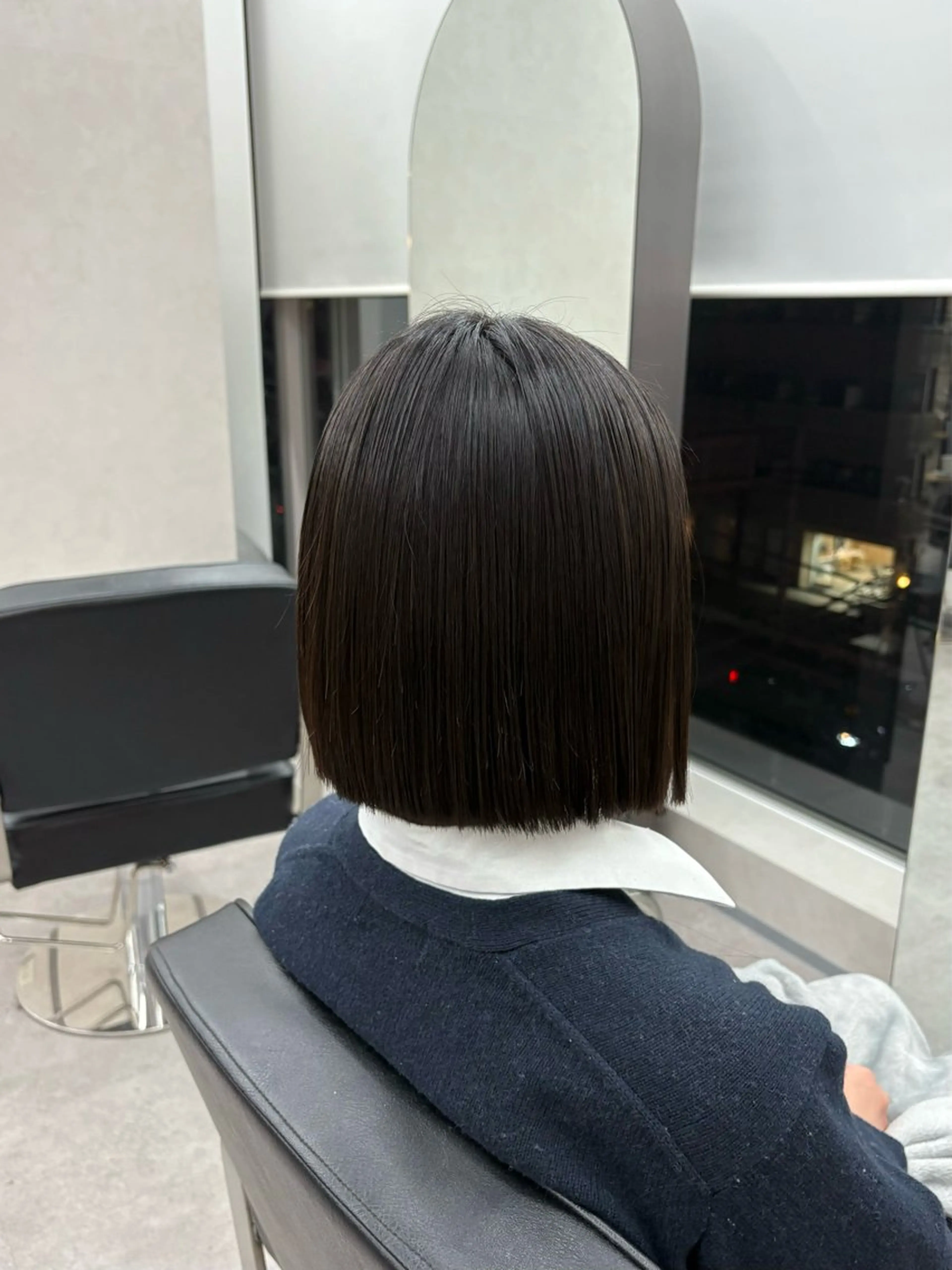 ショート 切りっぱなしボブ ボブ カット トリートメント ショート/ボブ/ 透明感カラー🌿神永のヘアスタイル