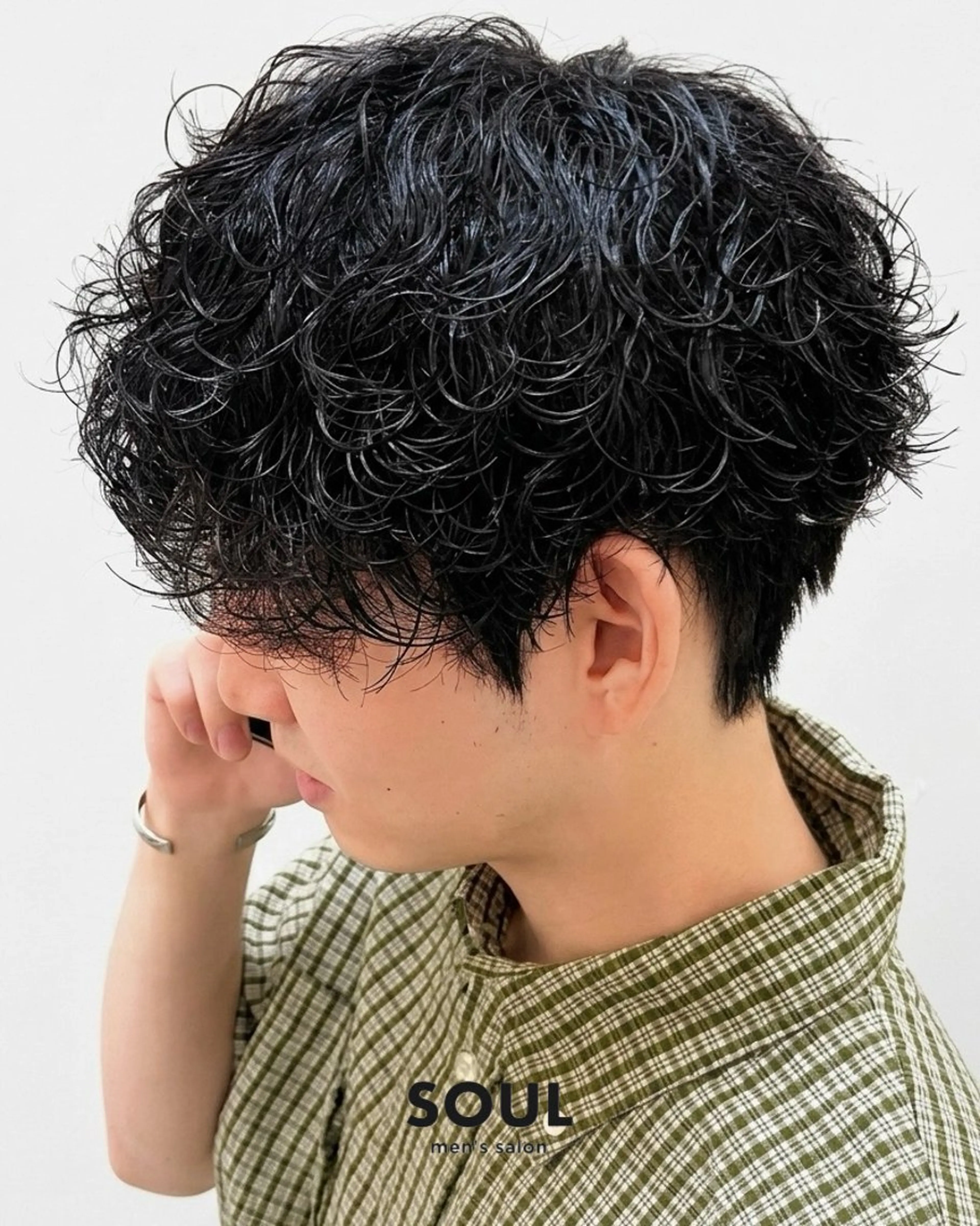 パーマ メンズ メンズパーマ 波巻きパーマ カット パーマ 安部 真弘のヘアスタイル