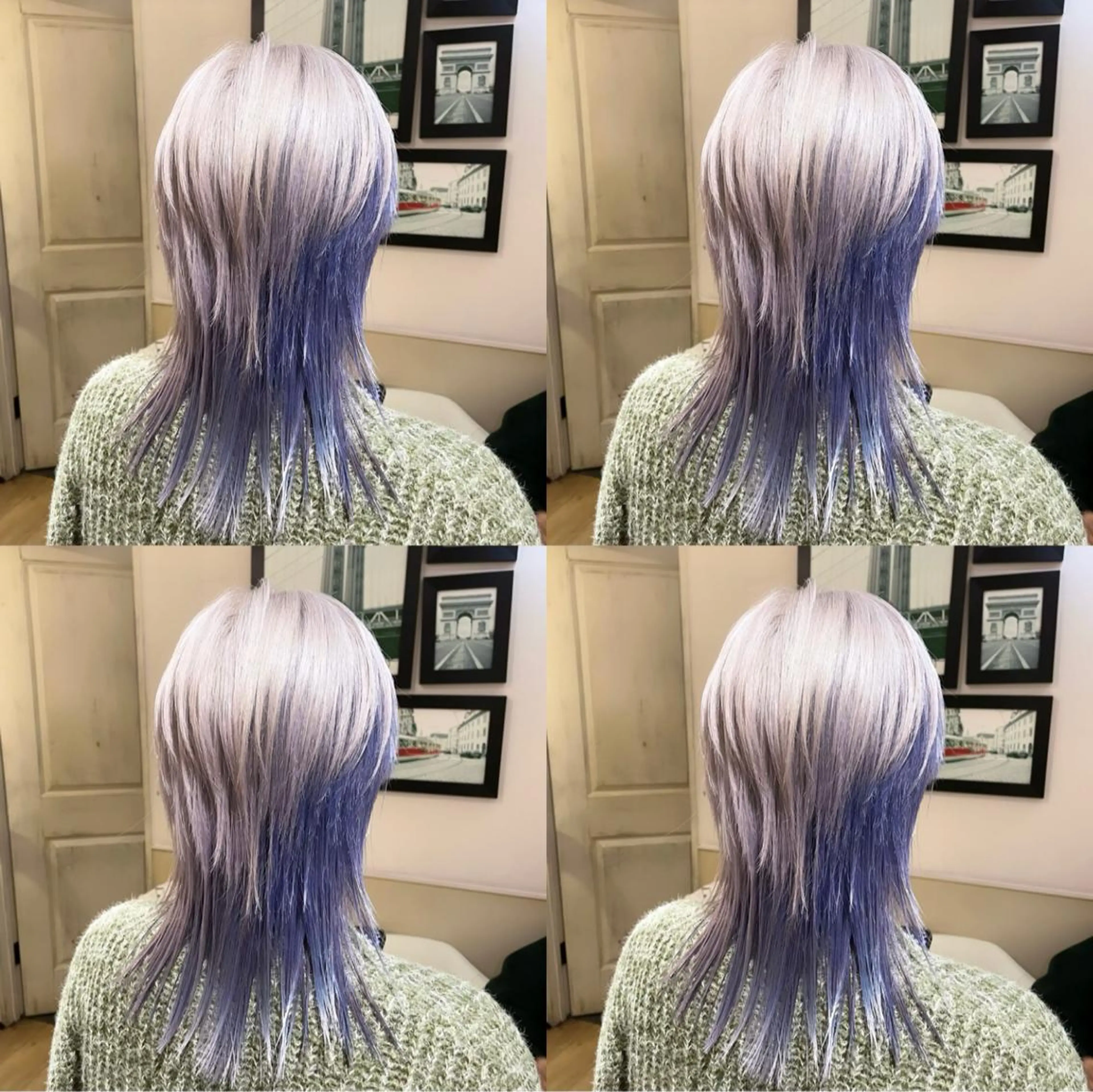 ミディアム カラー ブルーカラー ブルーラベンダー ラベンダーカラー 🌟トップデザイナー 高橋🌟のヘアスタイル