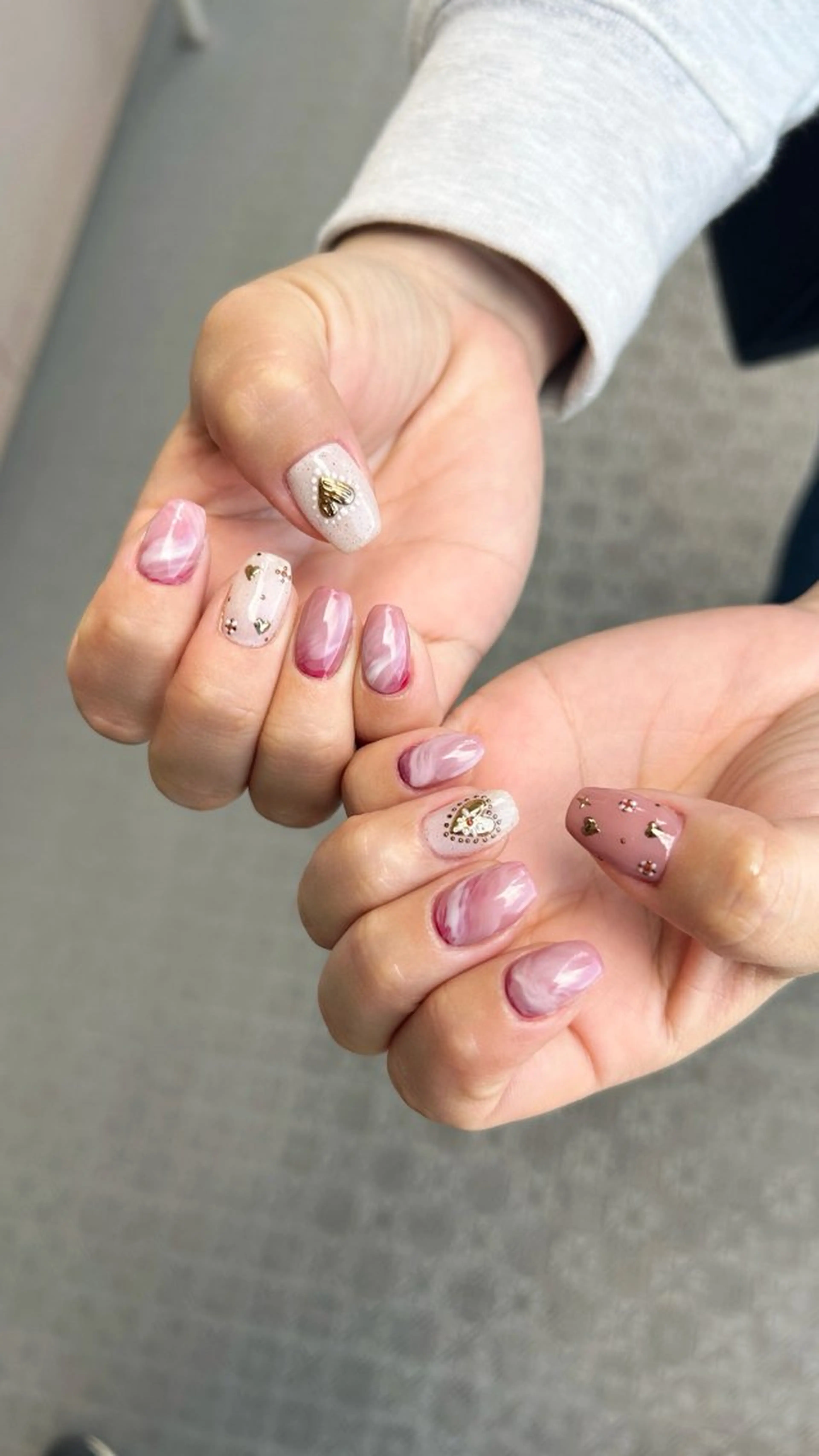 ネイル アートネイル ミラーネイル 持ち込み ニュアンスネイル LaVanille 🌵Senkoのネイルデザイン