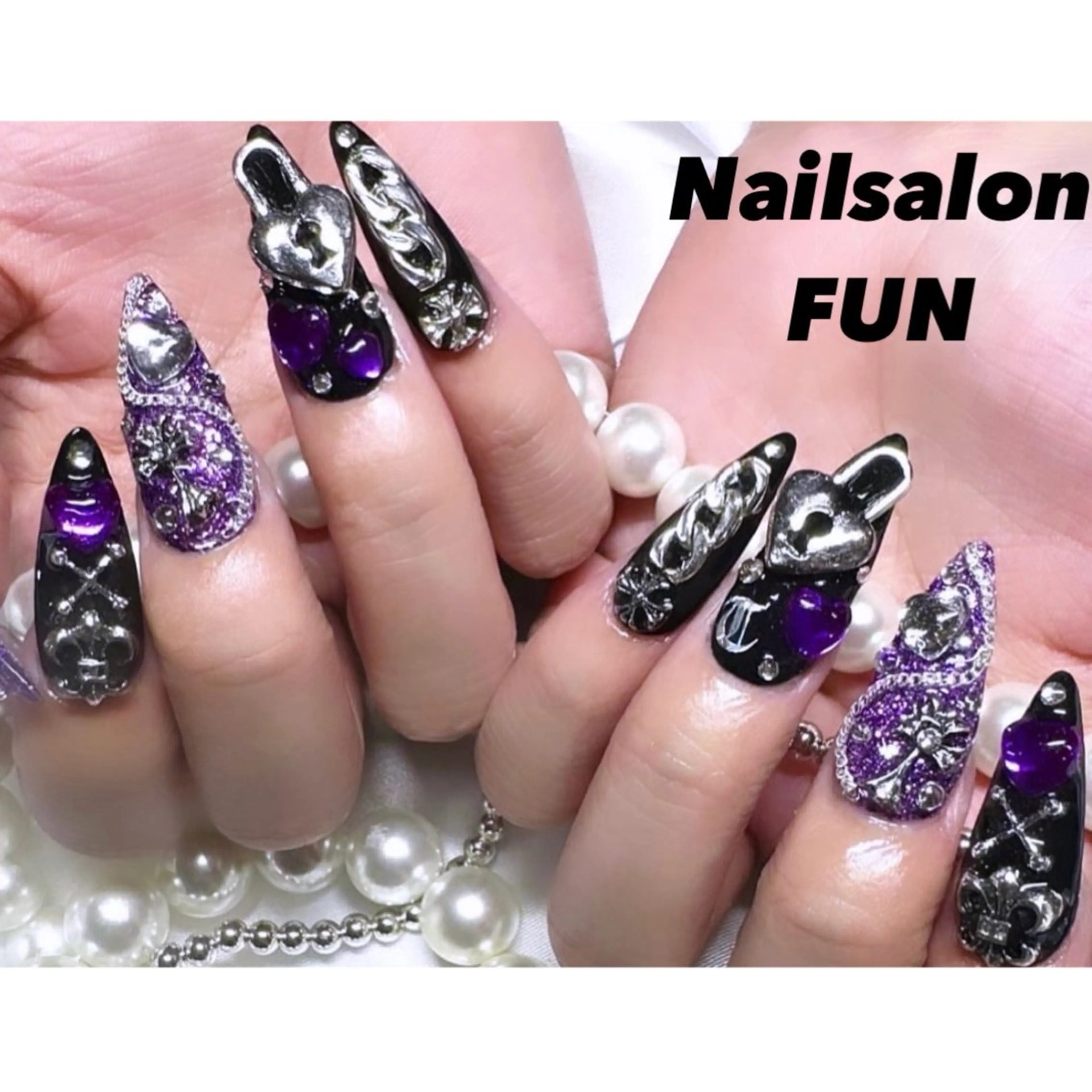 ネイル アートネイル ネイルチップ Nailsalon FUN🌈のネイルデザイン