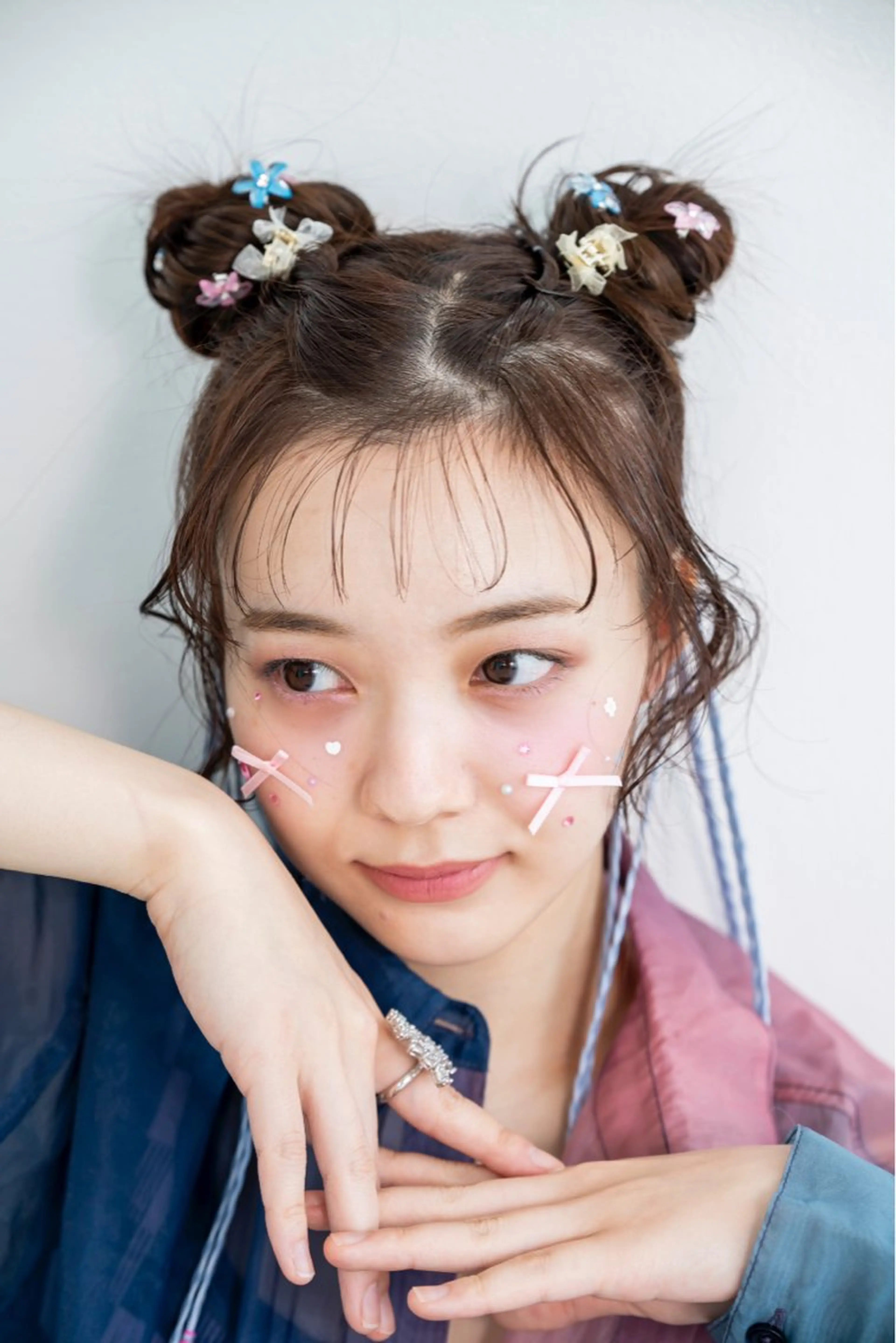 ロング カラー ヘアアレンジ 才木 美乃のヘアスタイル