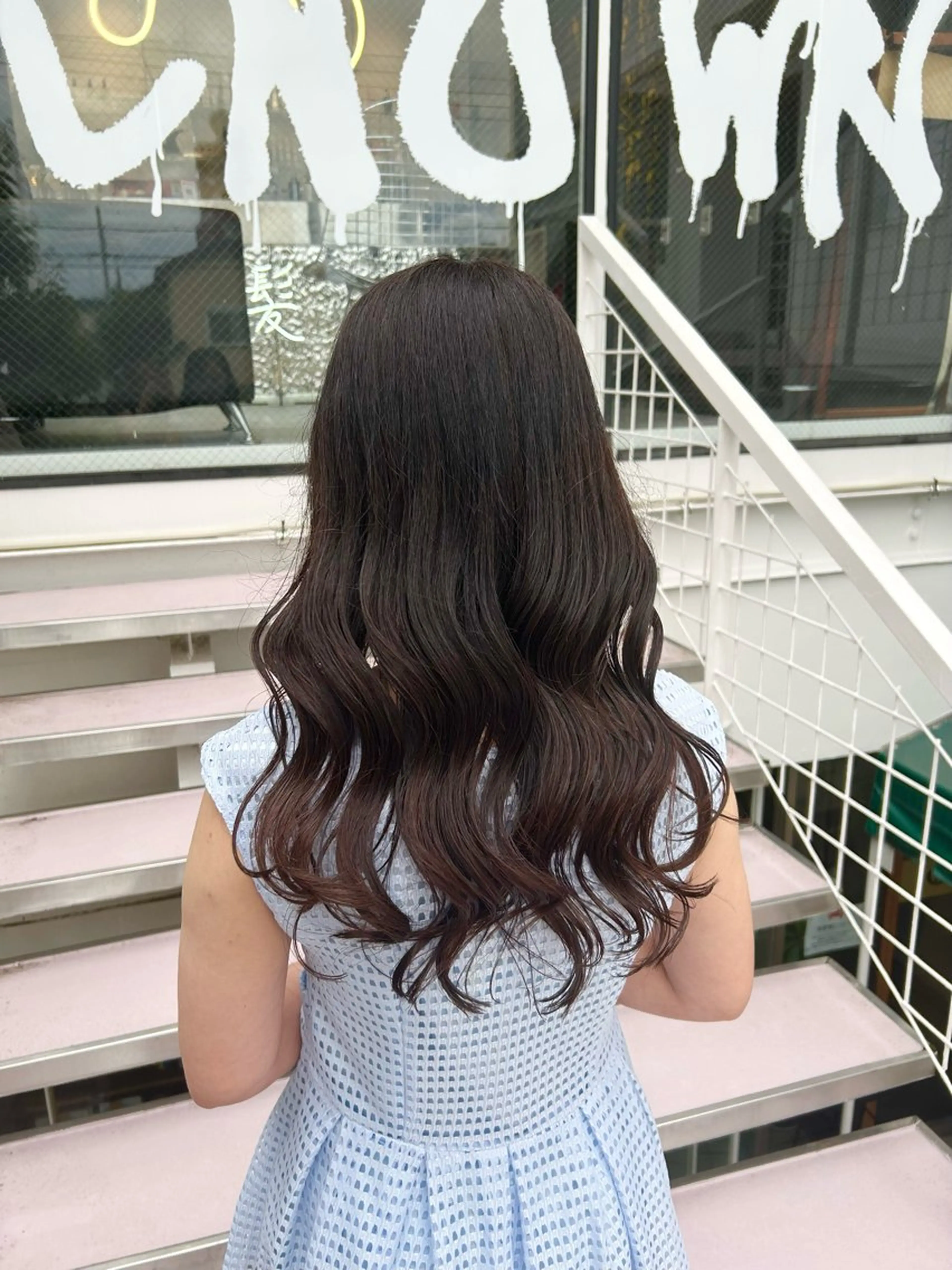 ロング ヘアアレンジ 韓国風ヘア 溝端 美紀のヘアスタイル