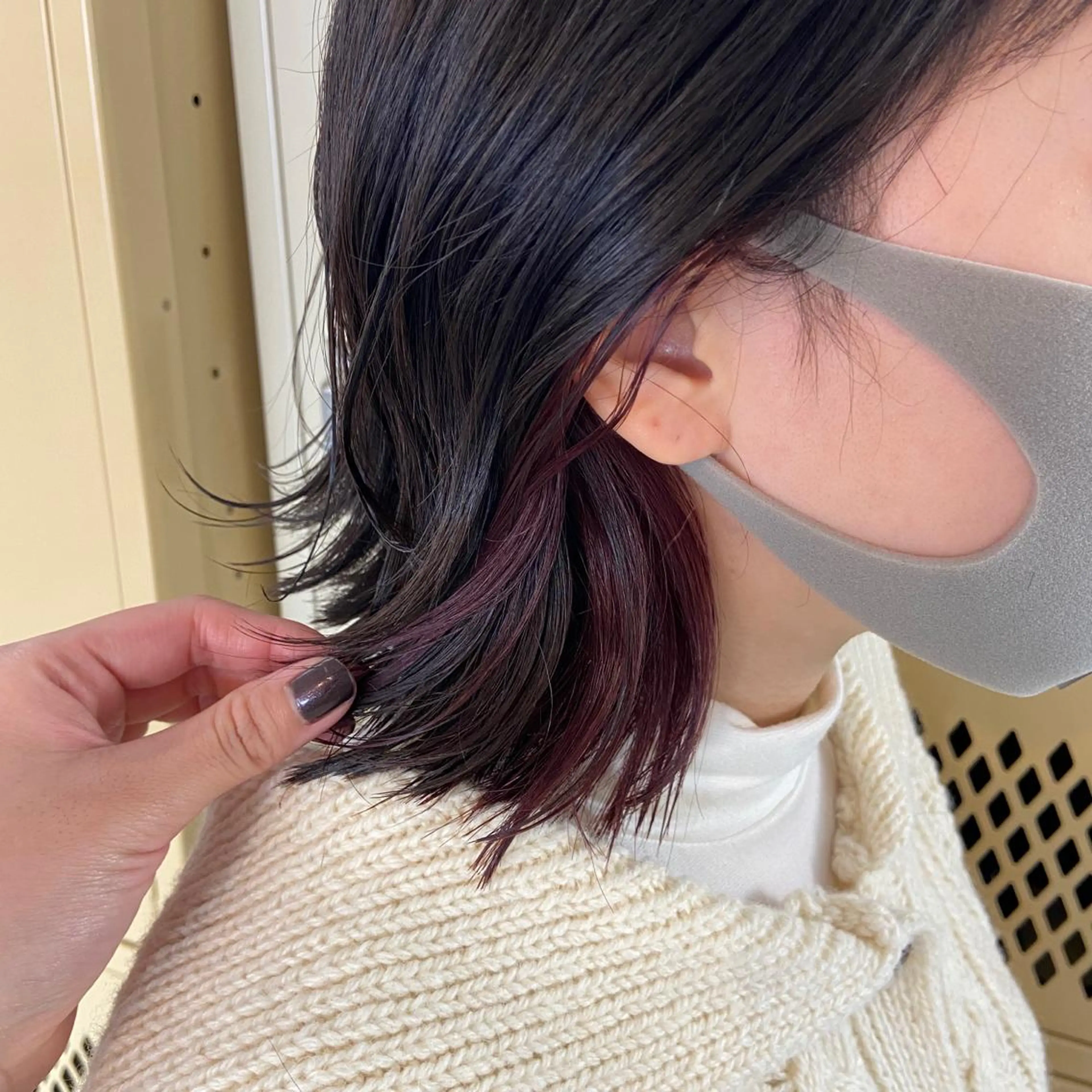 ミディアム カラー カット ヘアカラー トリートメント SUNC/🤎 オオクマ　カナエ🤎のヘアスタイル