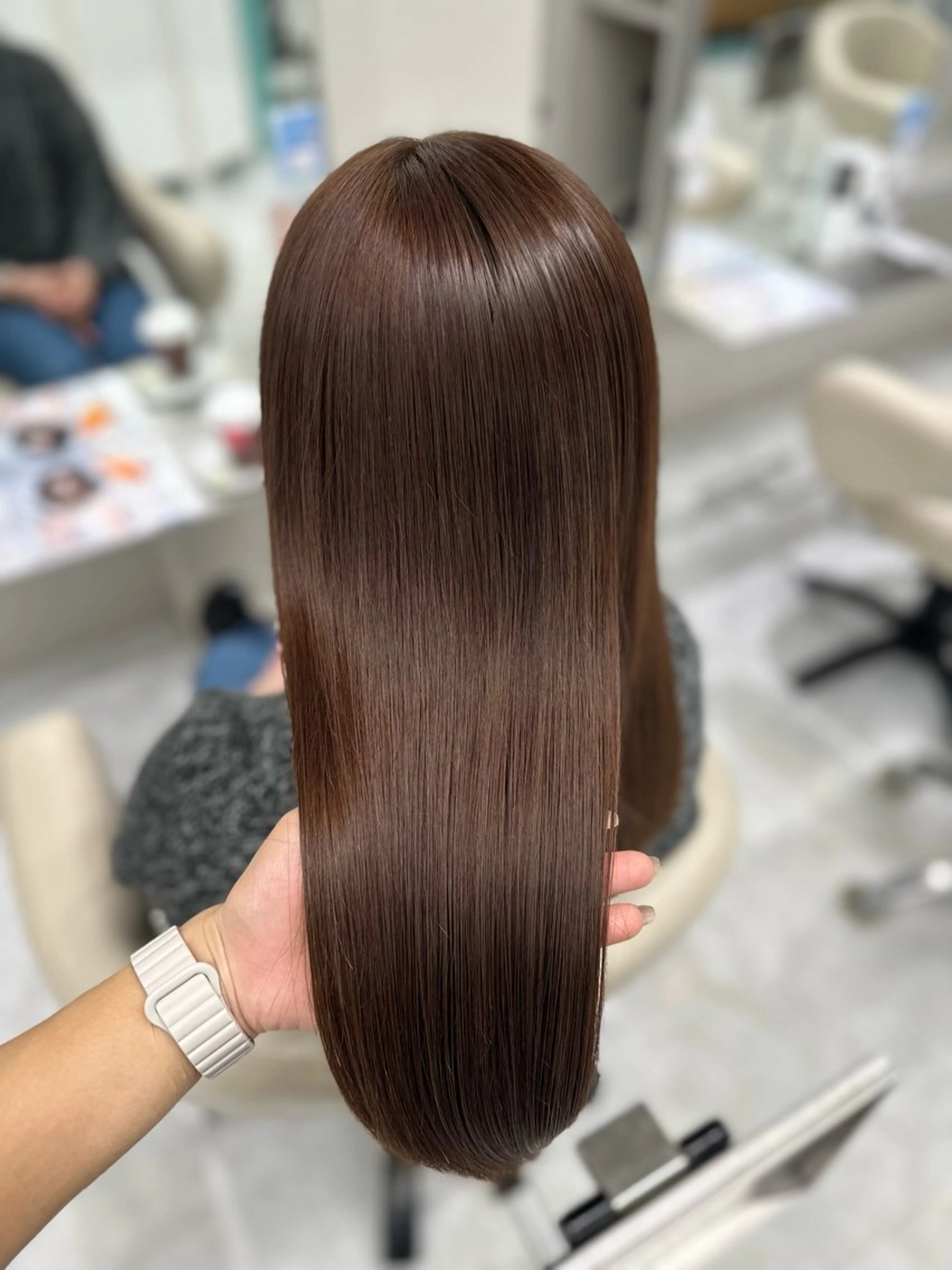 ロング カラー 髪質改善 ヘアカラー トリートメント LUPI byLee MIUのヘアスタイル