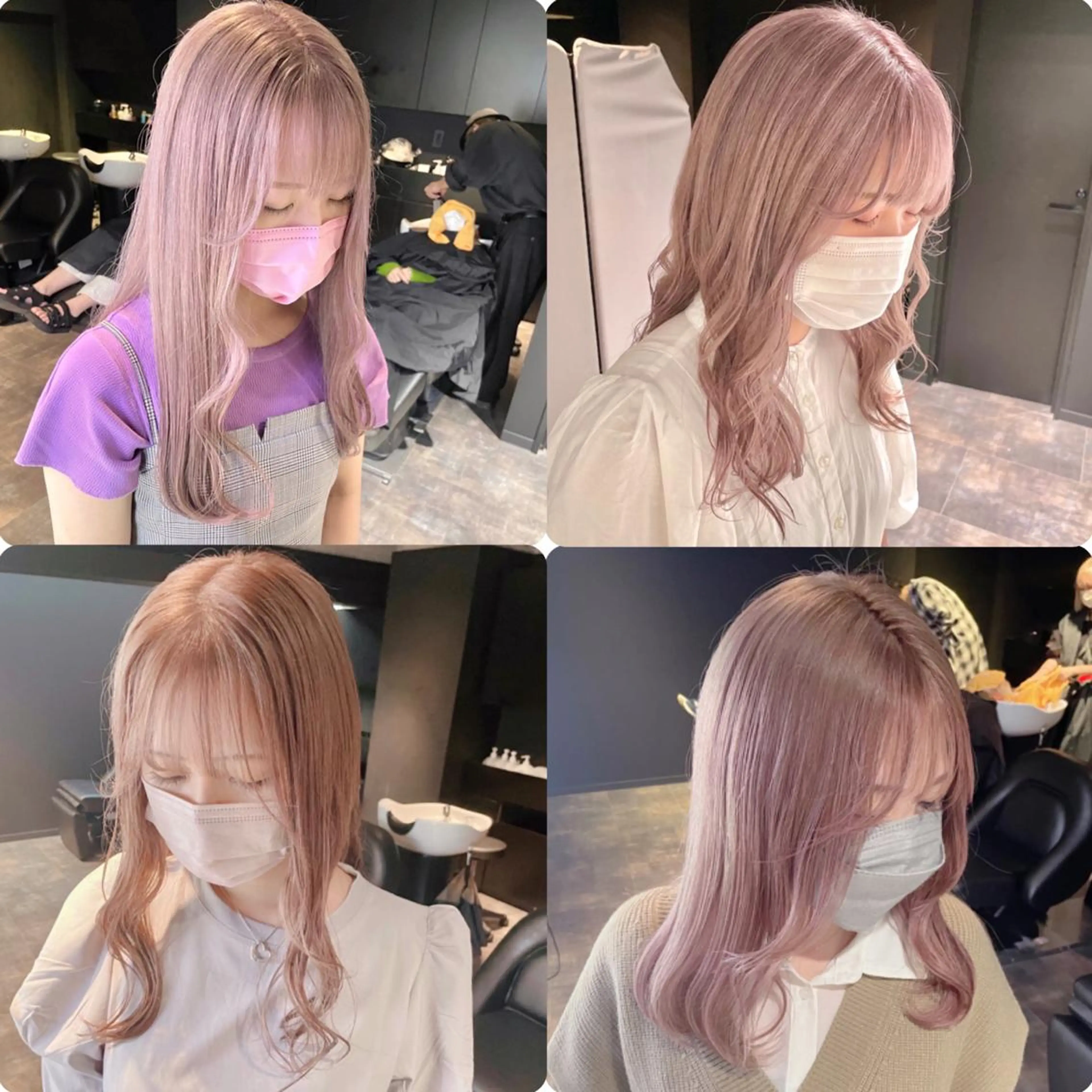 ロング カラー ベージュカラー ミルクティーベージュ ヘアカラー トリートメント ✨MiL✨ ✨心斎橋✨のヘアスタイル