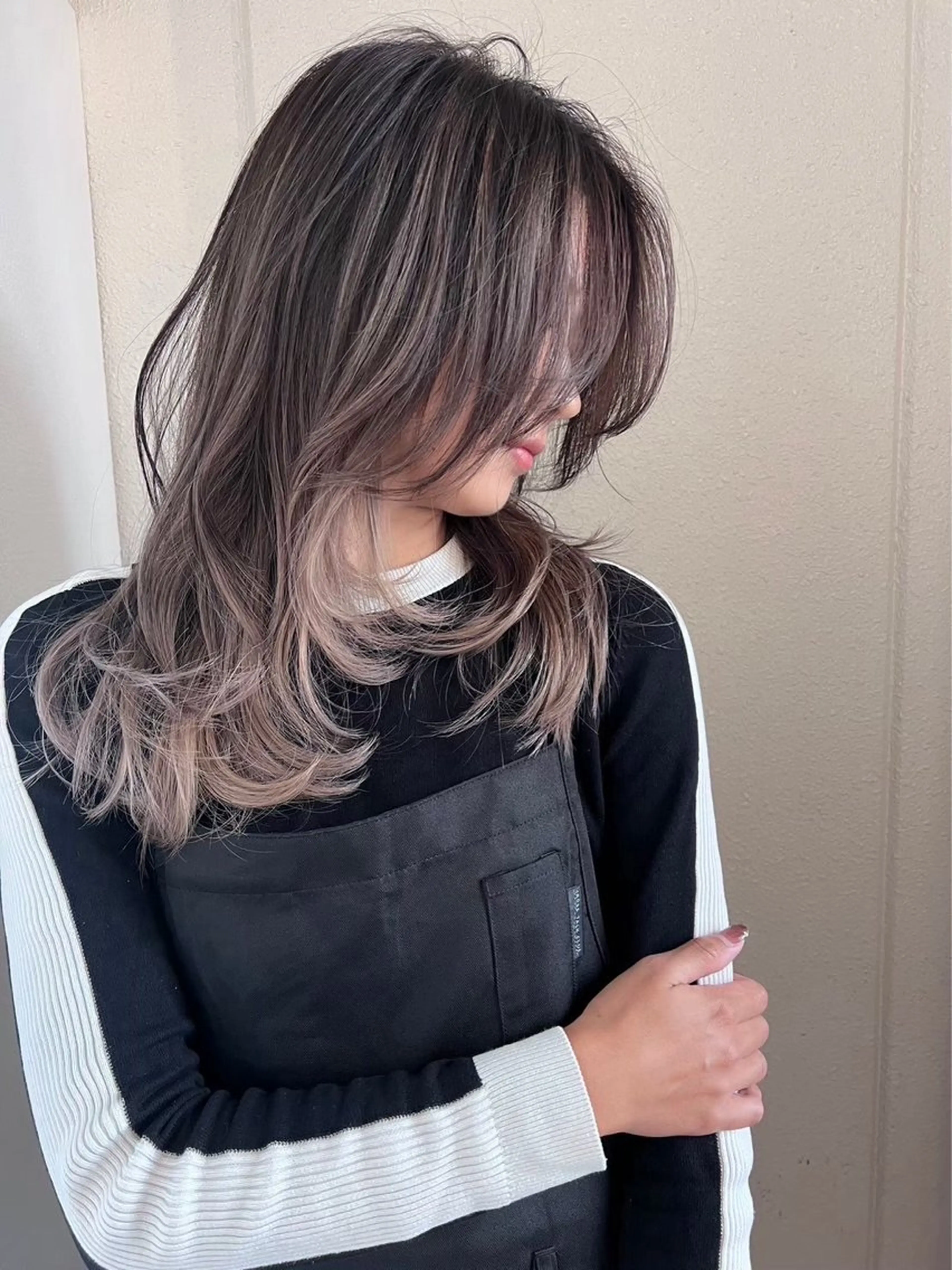 カラー バレイヤージュ 大内 良斗のヘアスタイル