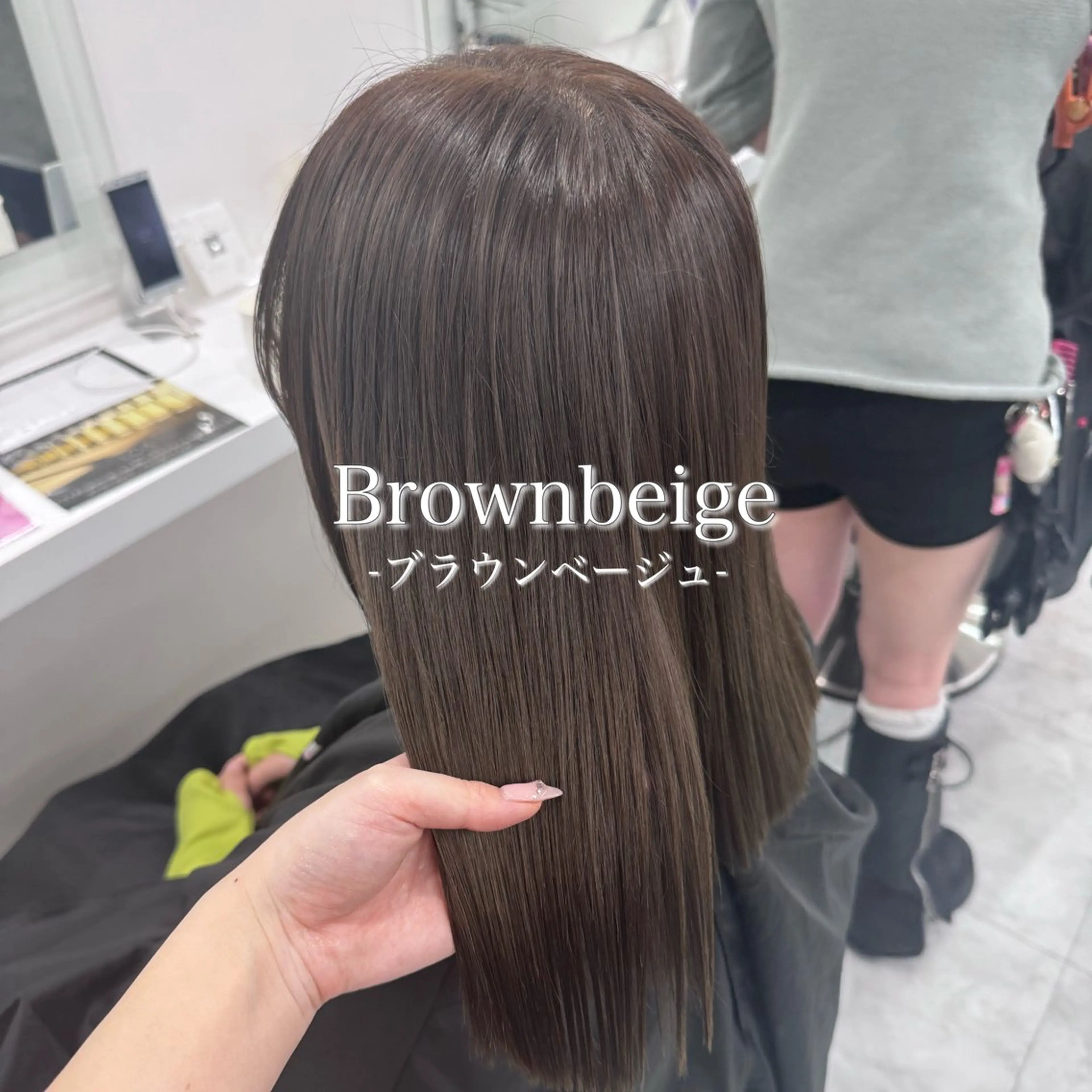 ミディアム カラー カット ヘアカラー 🧁透明感×モテ💞 WカラーNanamiのヘアスタイル