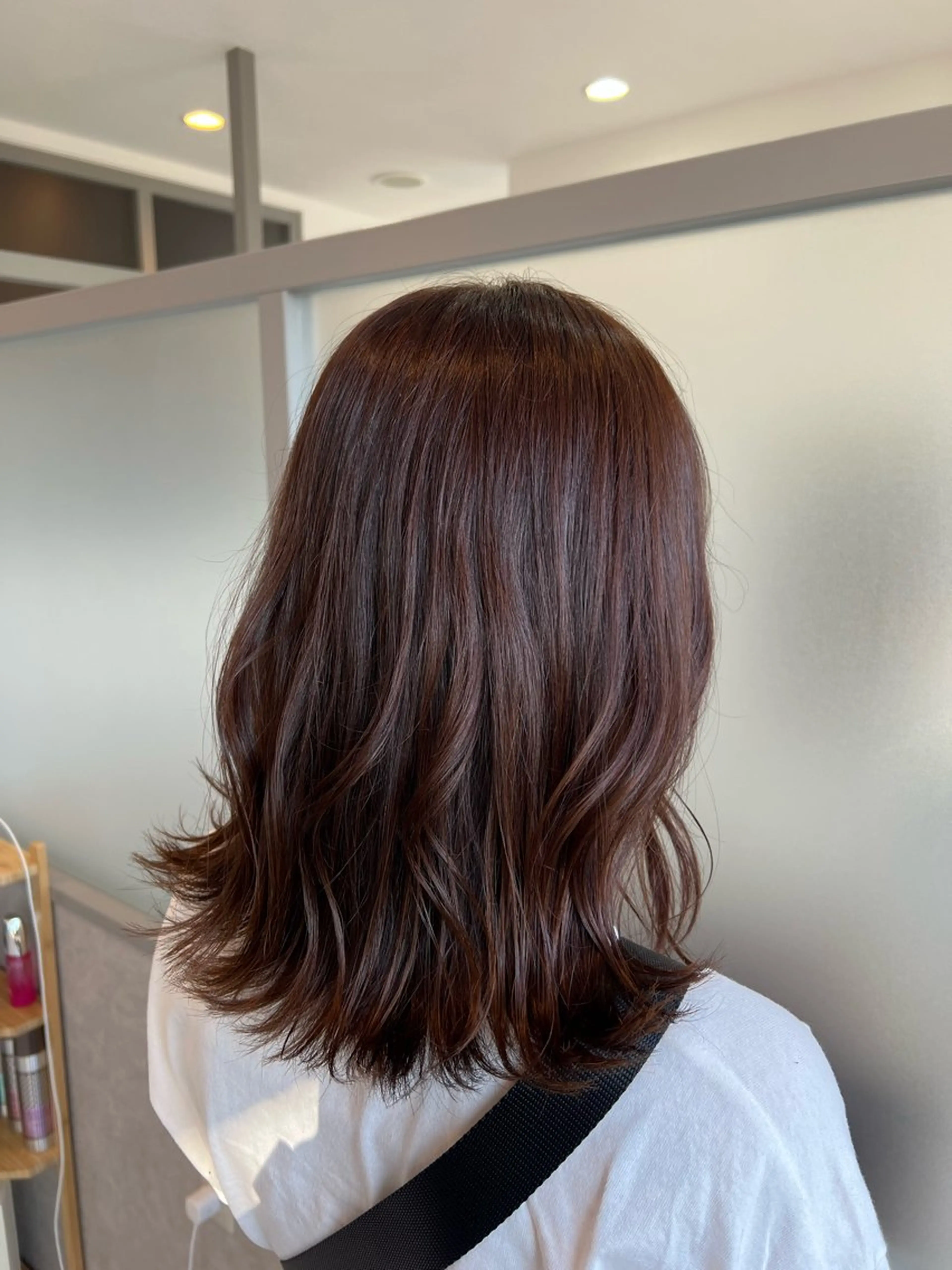 セミロング カラー 美髪矯正/髪質改善 🌼 原田 愛弓のヘアスタイル