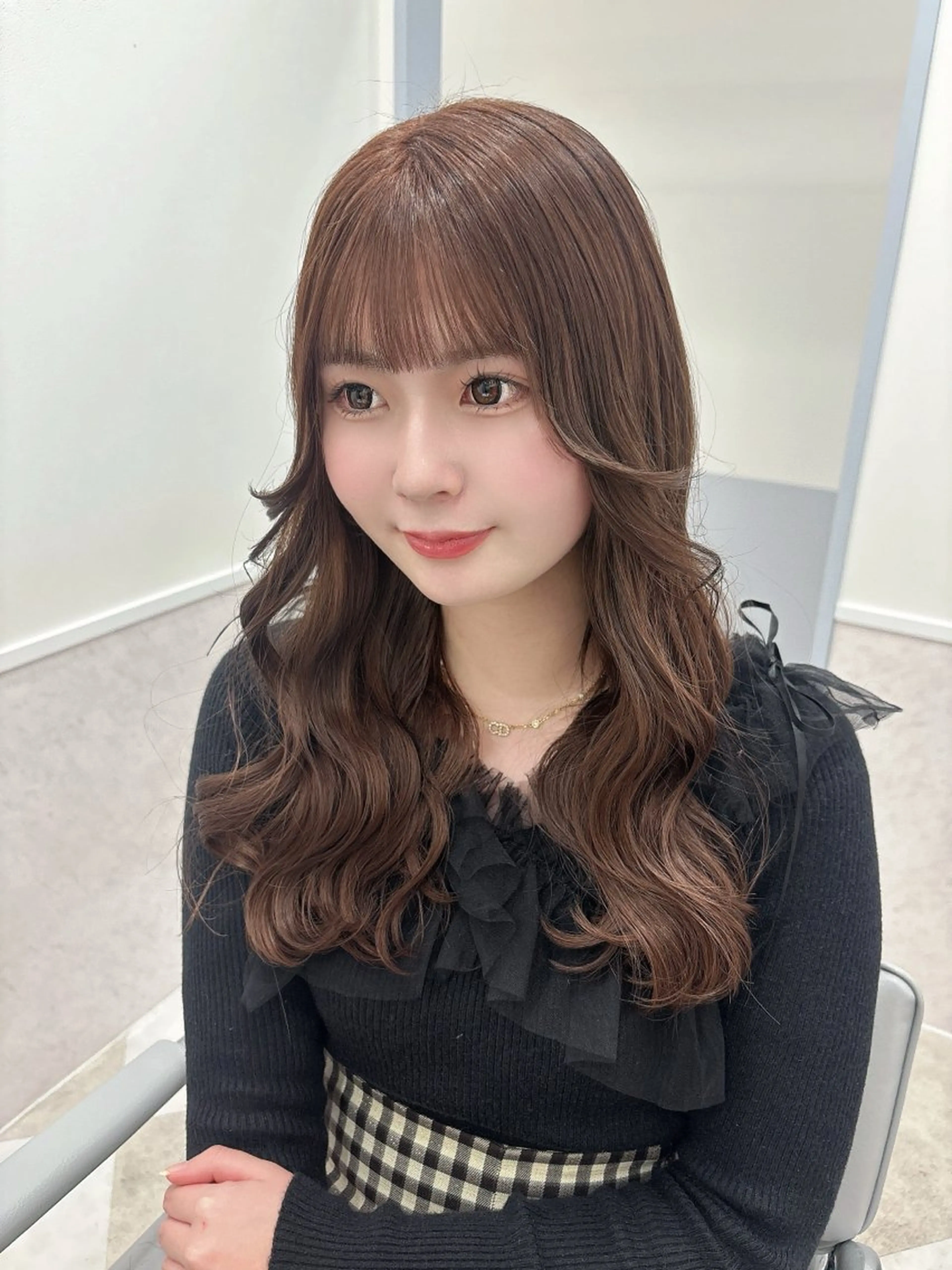 ロング カット ヘアカラー 💎のぼりゆい/大須 ブリーチなしWカラーのヘアスタイル