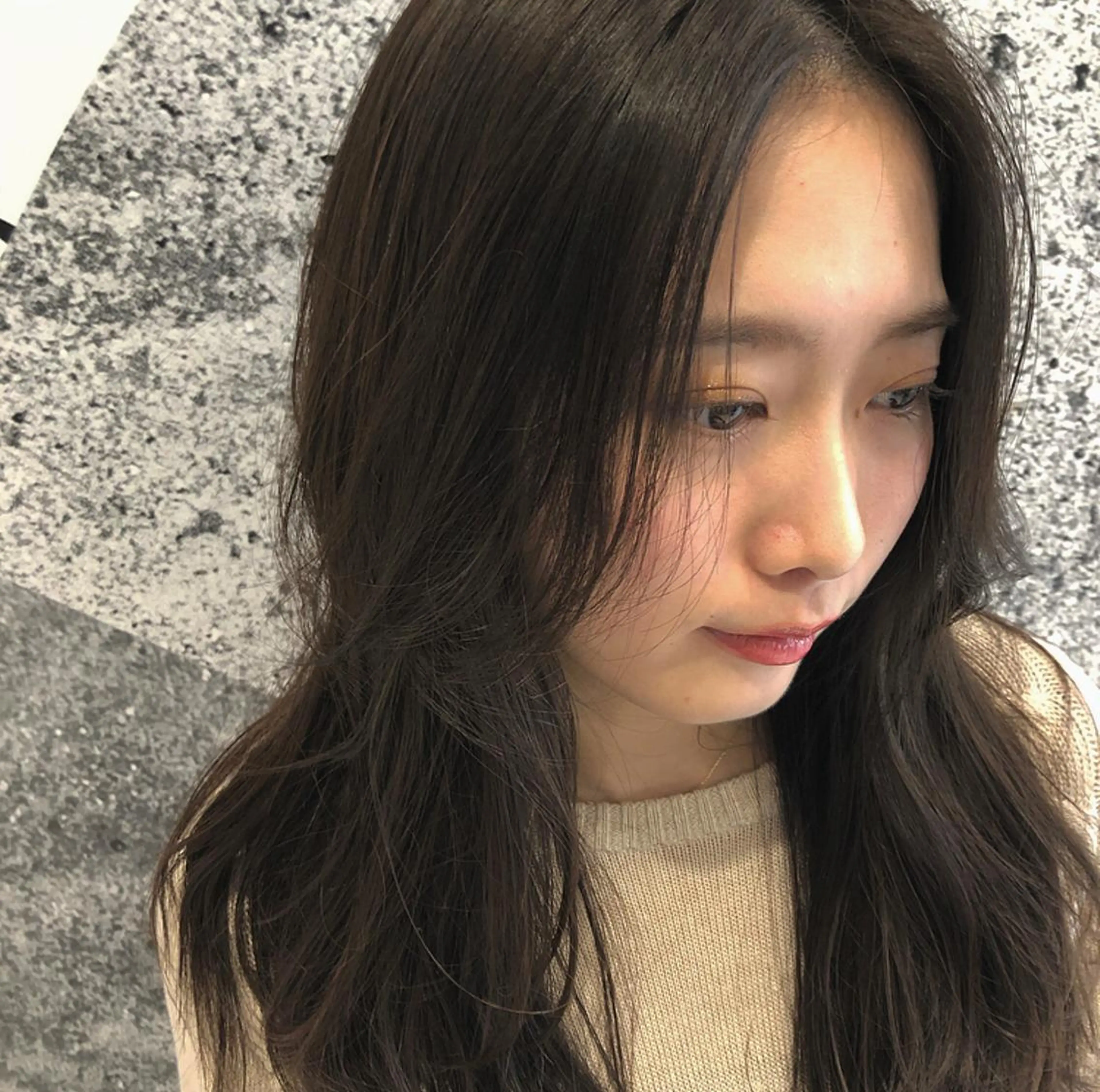 セミロング 矢口 嵩人のヘアスタイル