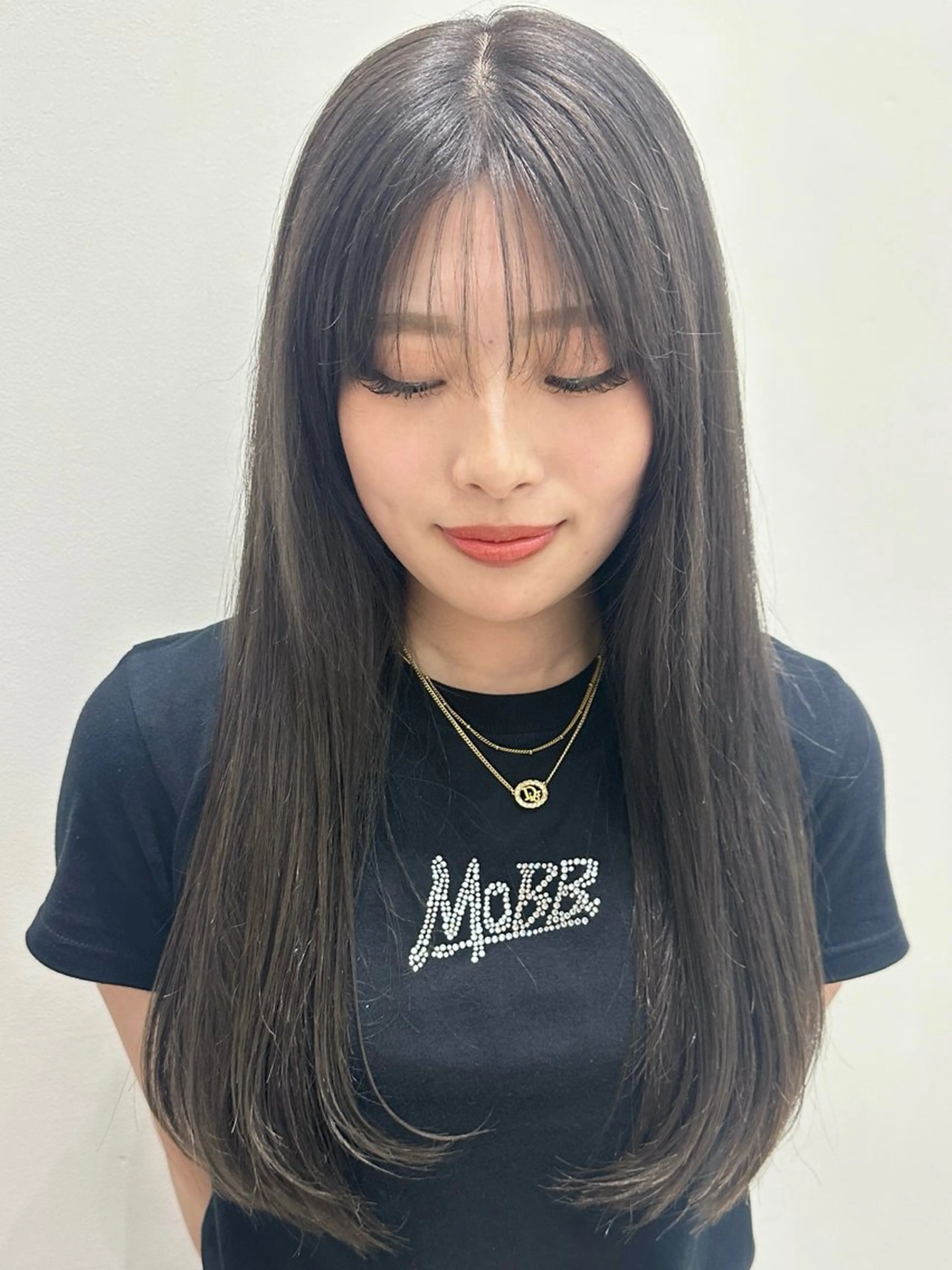 ロング カラー カット ヘアカラー トリートメント recipe 黒木 彩那のヘアスタイル