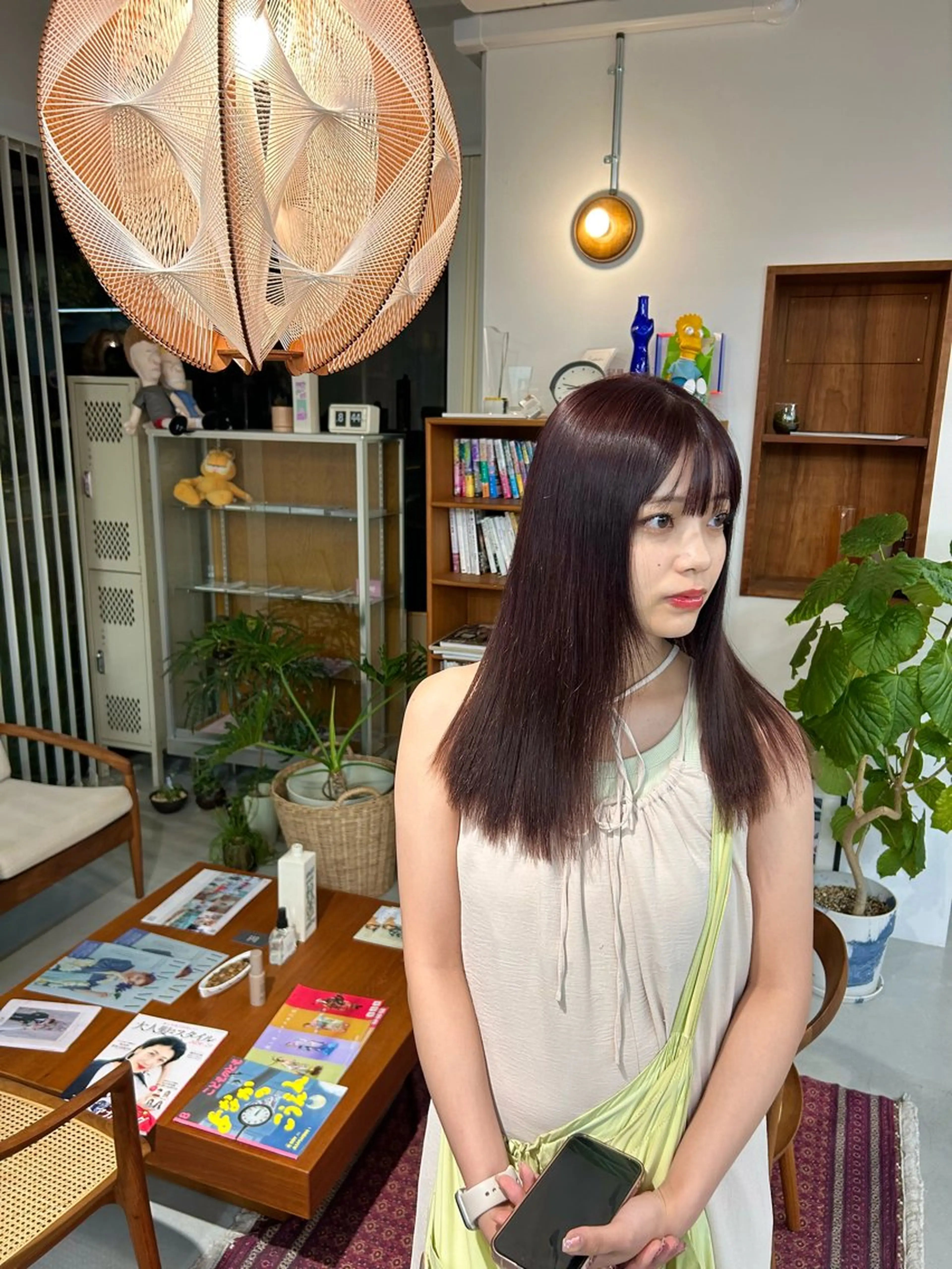 カラー カット ヘアカラー トリートメント 藤原 あかりのヘアスタイル