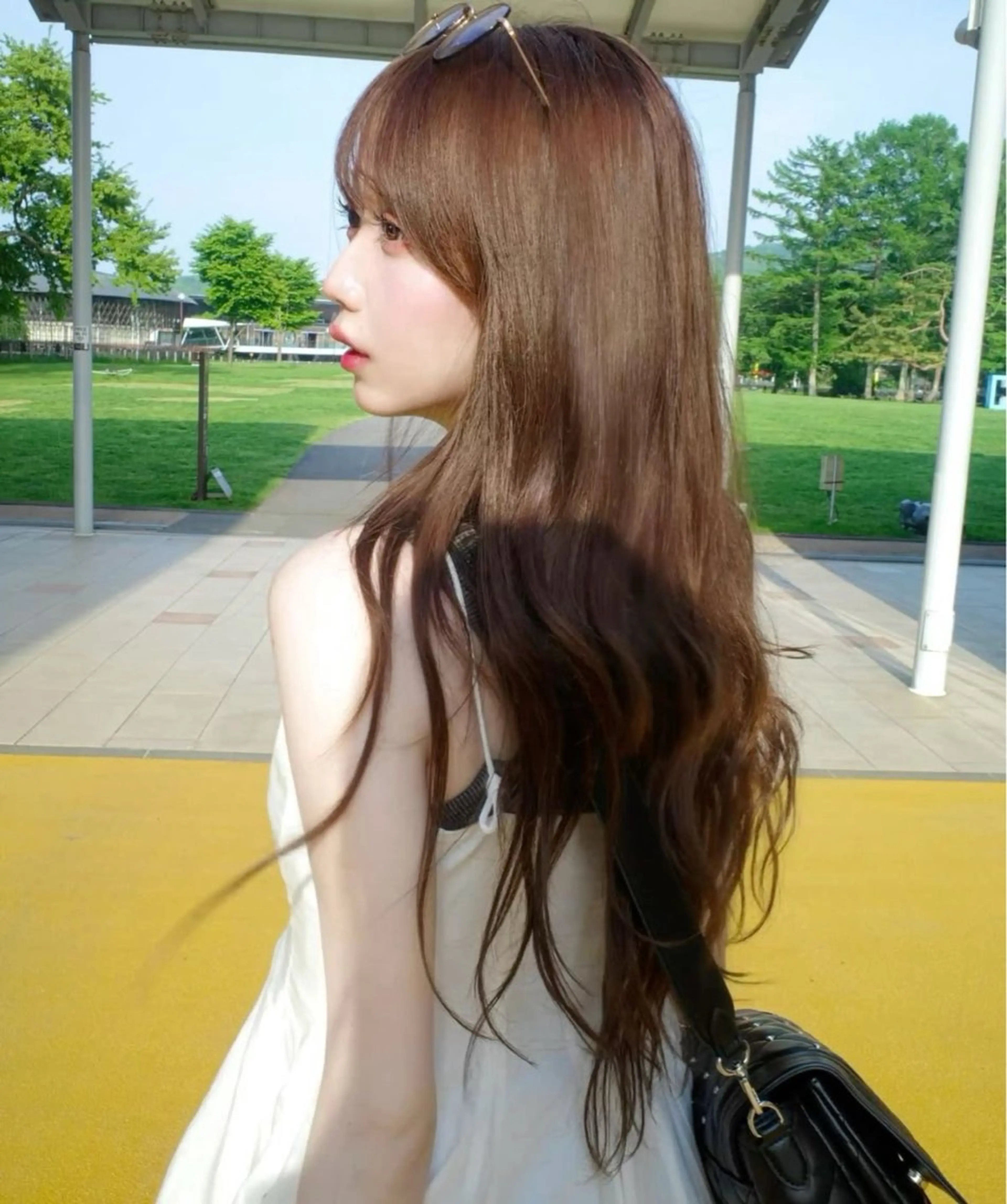 ロング カラー ベージュカラー 酸性縮毛矯正/ 髪質改善/信之介のヘアスタイル