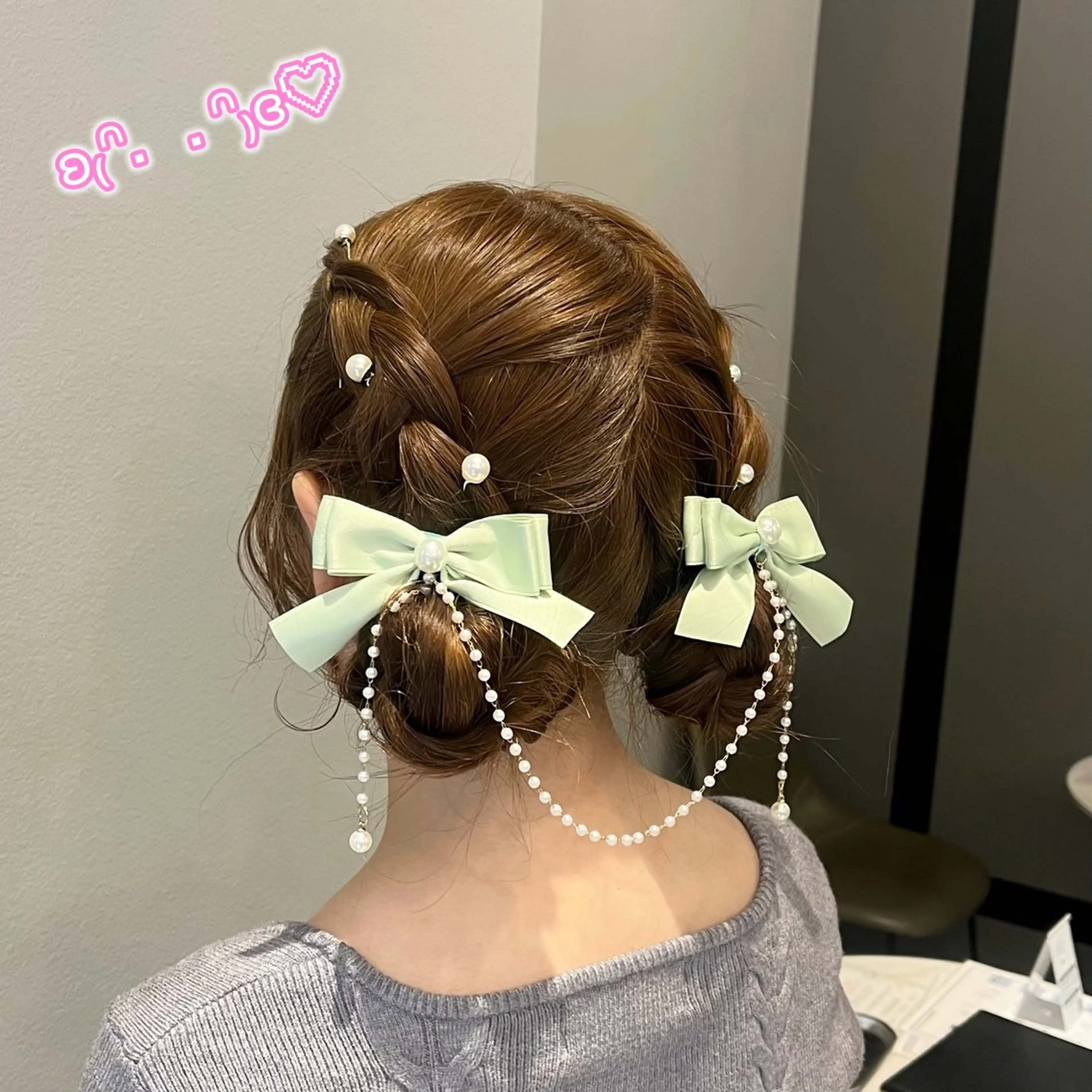 ヘアアレンジ ヘアセット 顔周り/ガーリー /ヘアメ/あつはのヘアスタイル