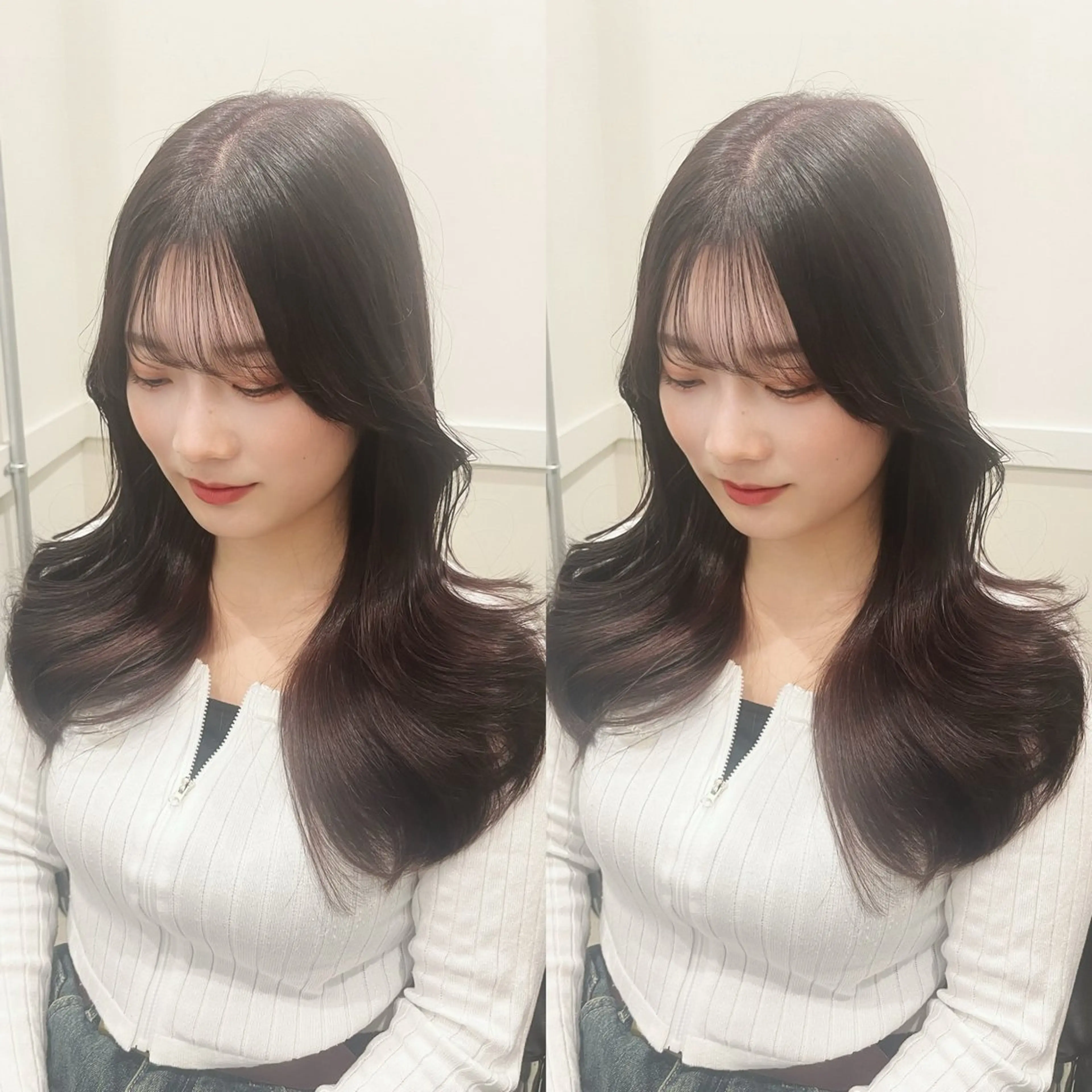 ロング カット ヘアカラー トリートメント 全席個室美容室 縮毛矯正/レイヤーのヘアスタイル