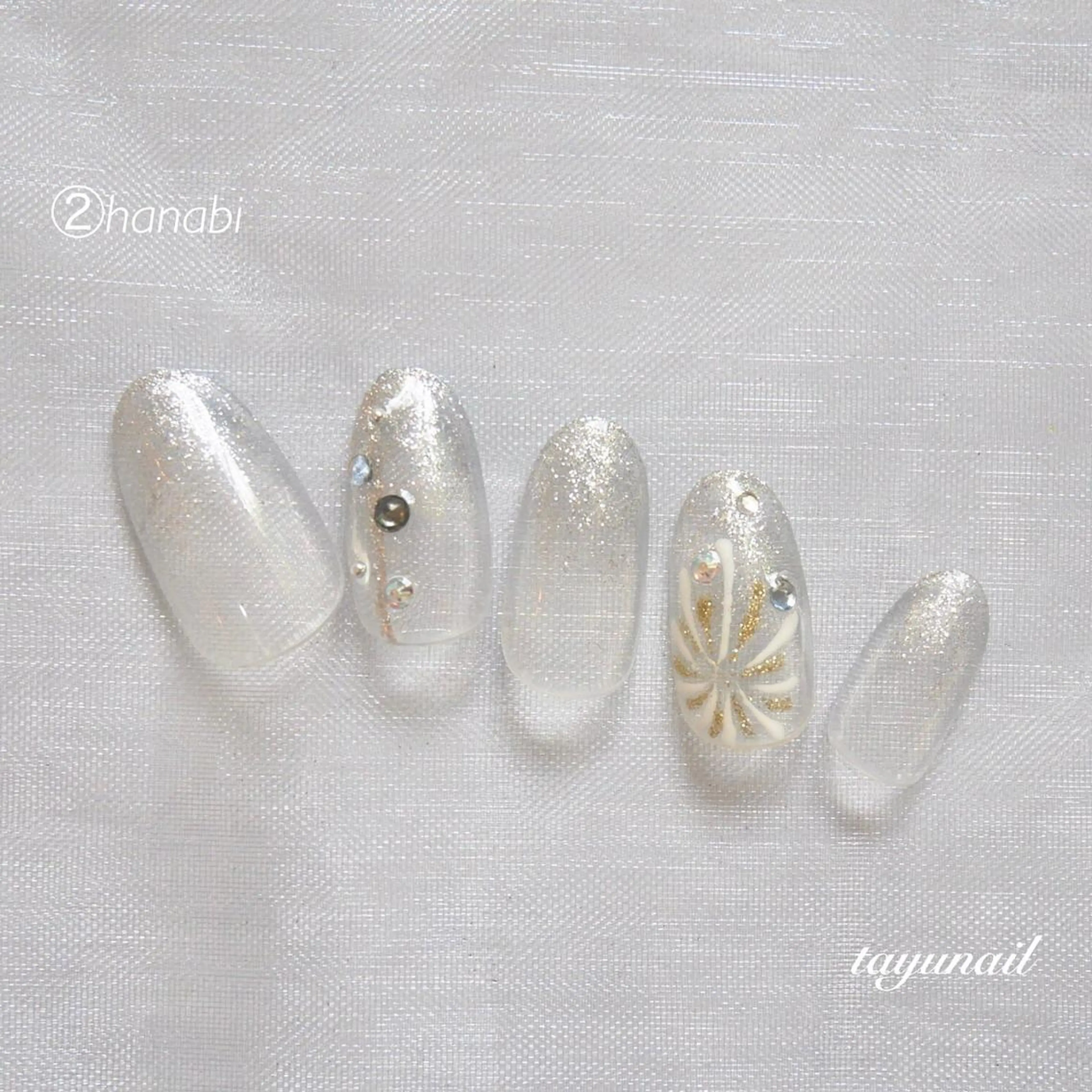 ネイル アートネイル ブルー フットネイル ジェルネイル パラジェル ネイルサロン 【たゆnail】のネイルデザイン