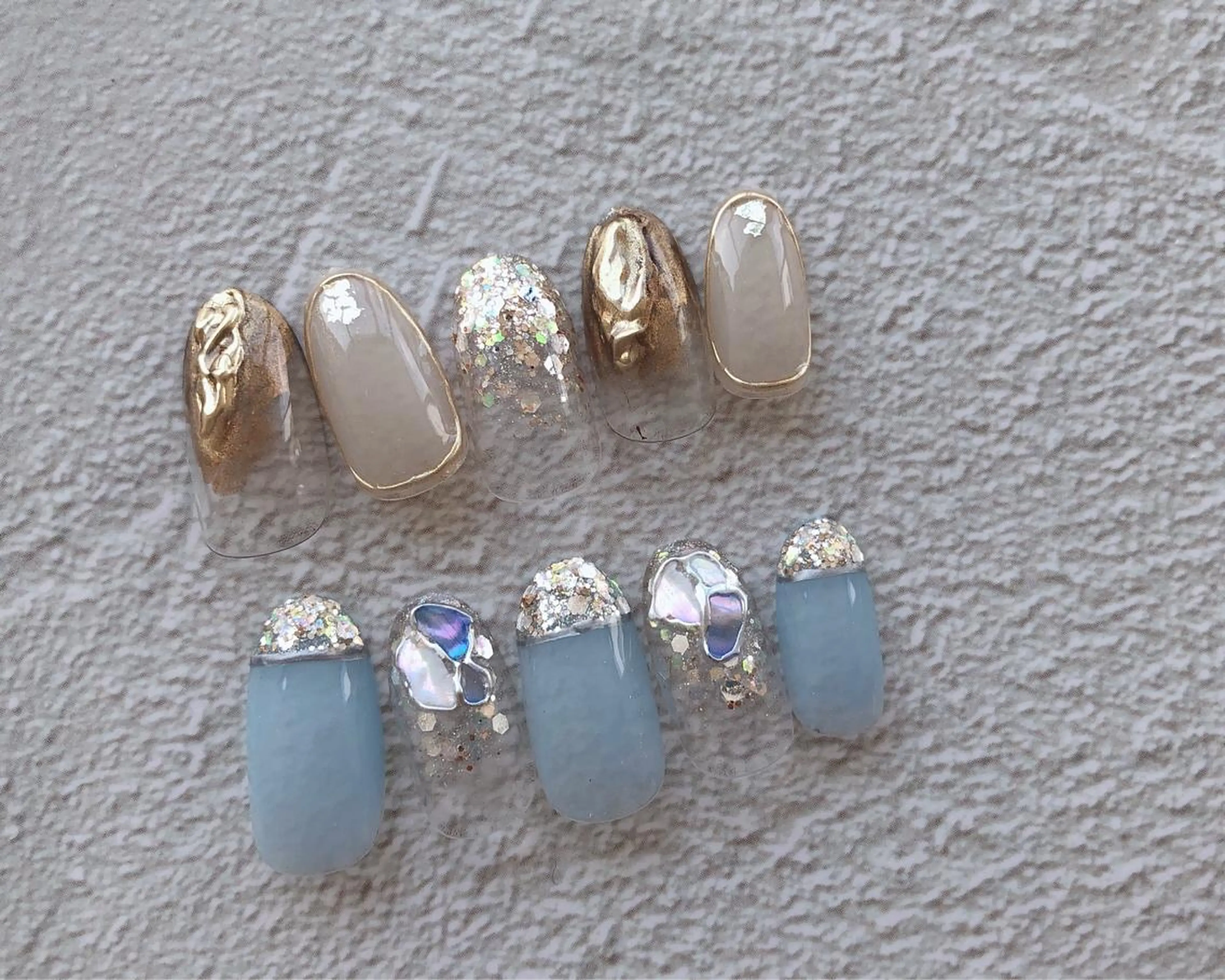 ネイル キラキラネイル ラメ(グリッター) ミラーネイル ハンドネイル nail heron所属・saki_ nail heronのネイルデザイン