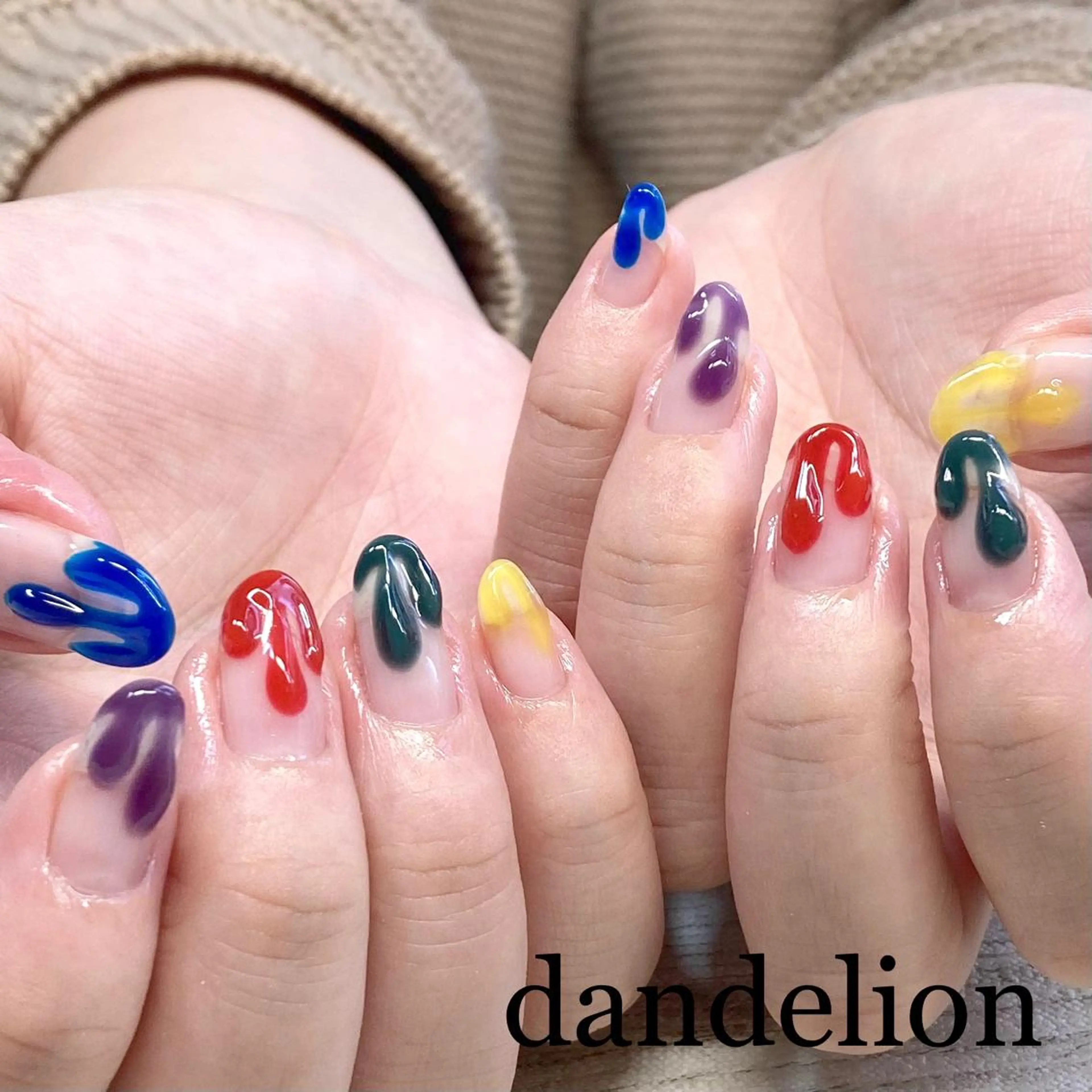 ネイル ハンドネイル ハンドケア dandelion ダンデライオンのネイルデザイン