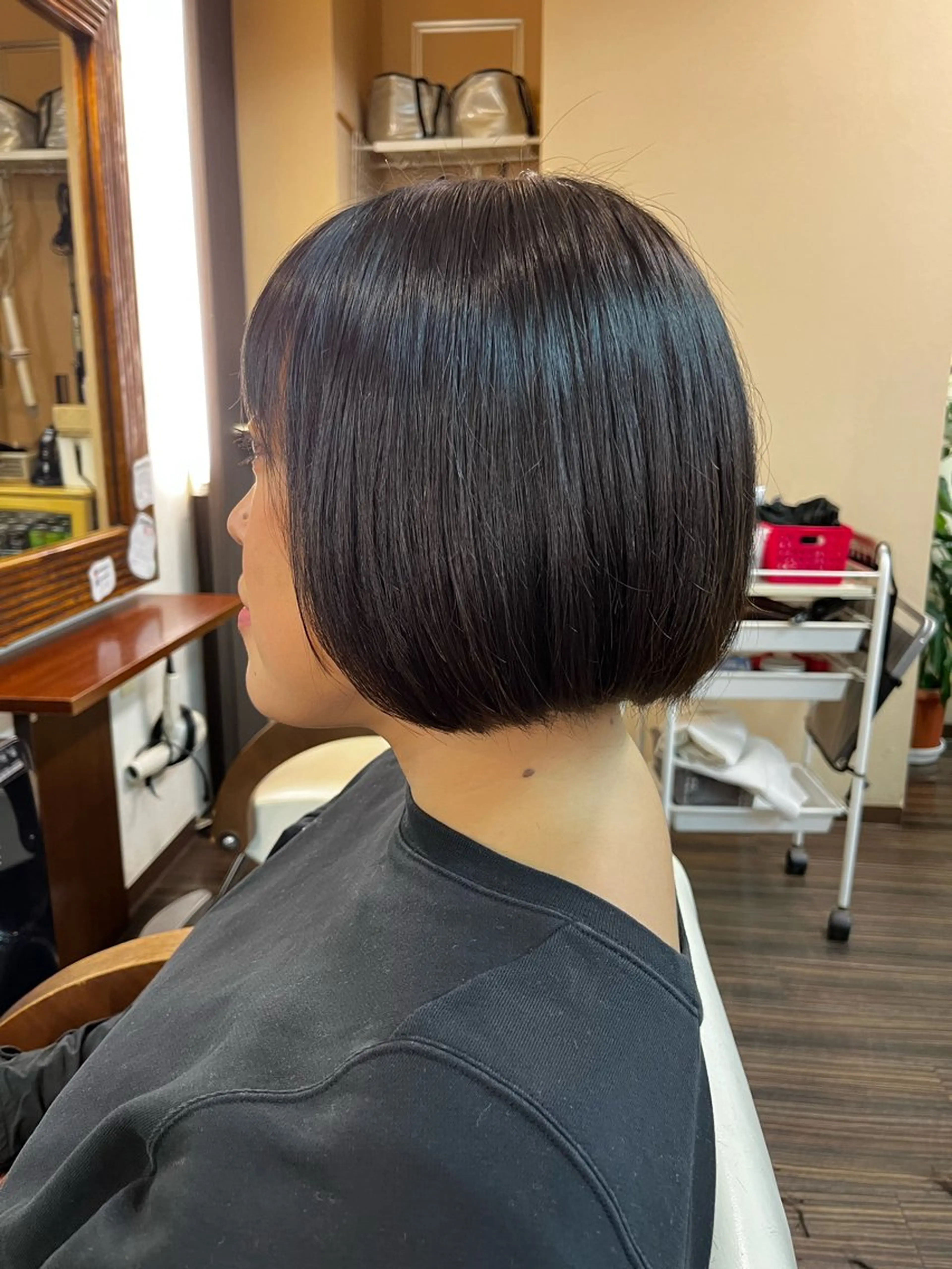 ショート カット 縮毛矯正 トリートメント 西形 梨瑚のヘアスタイル