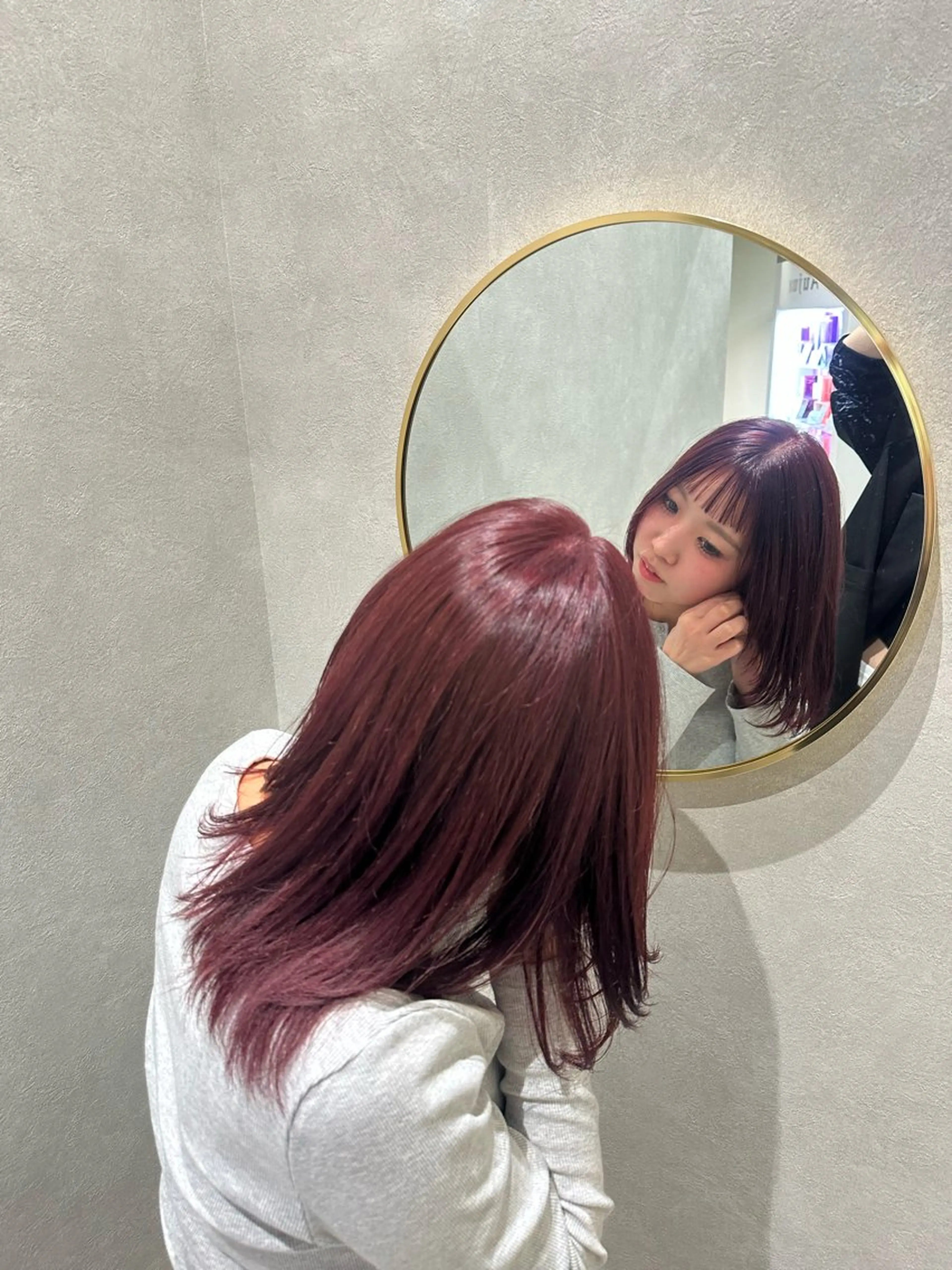 セミロング カット ヘアカラー トリートメント 小寺 唯希のヘアスタイル