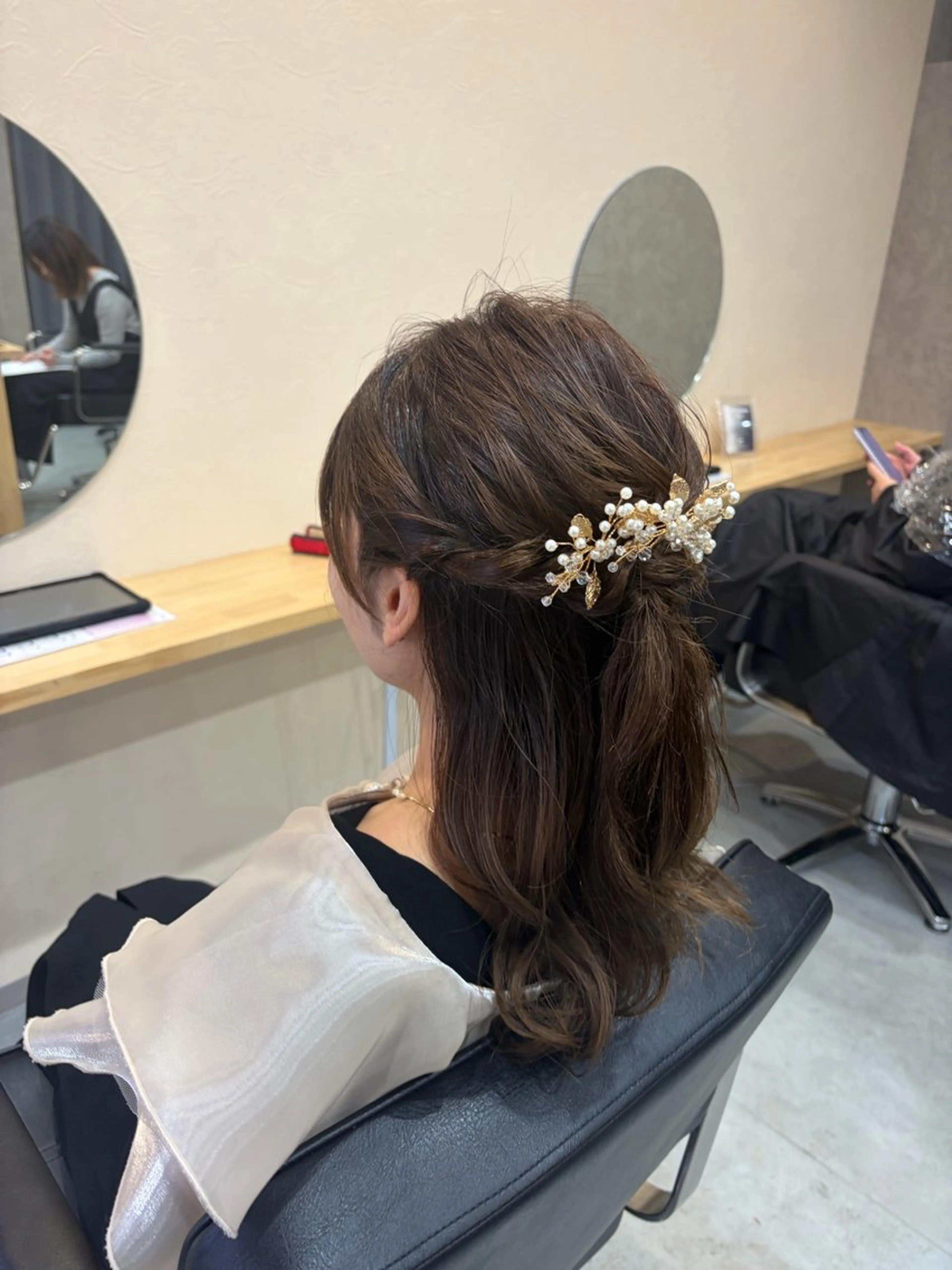 ロング カラー ヘアアレンジ 🎀似合わせカット 🎀透明感カラー💞のヘアスタイル