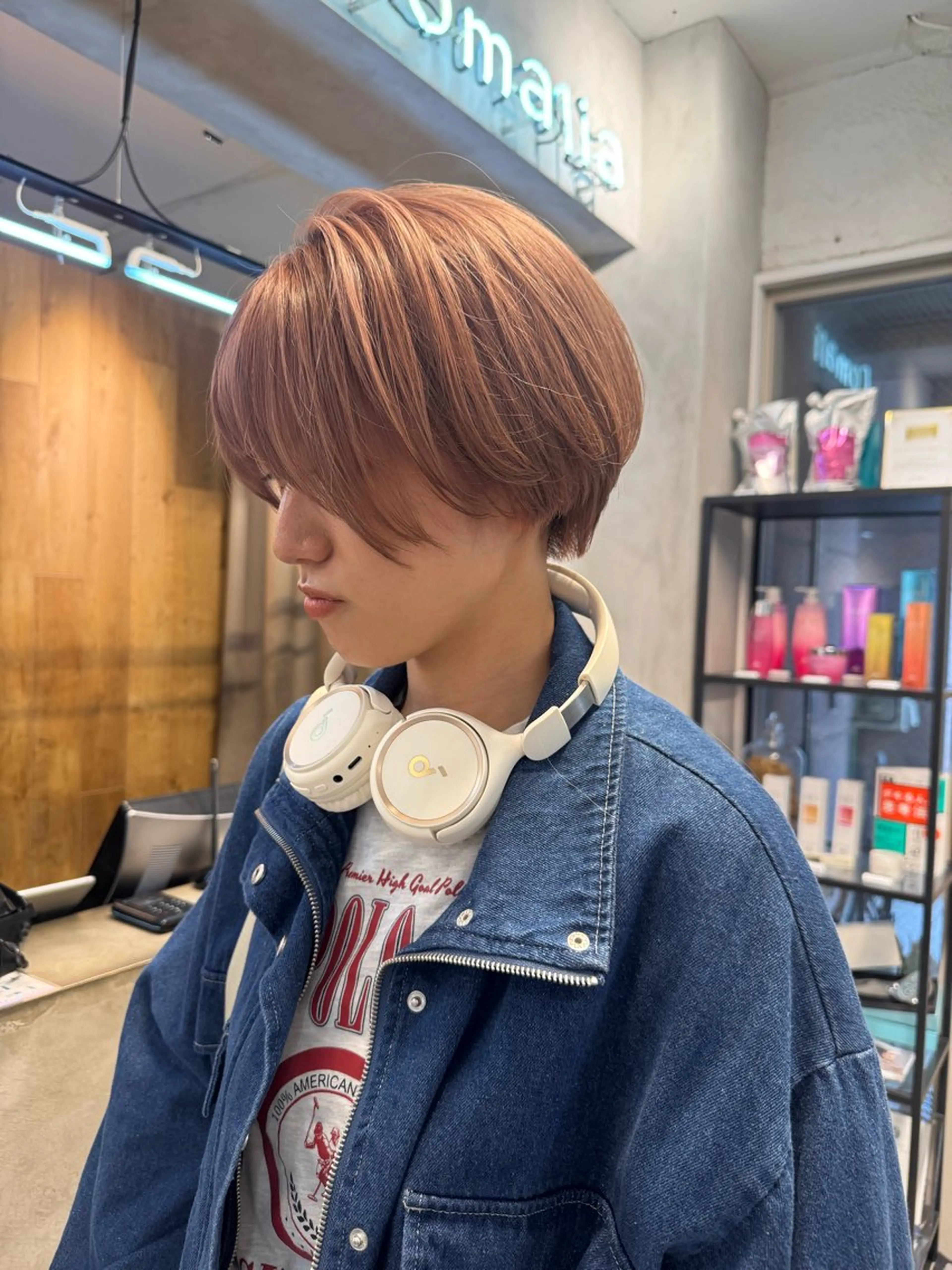 ショート カラー カット ヘアカラー トリートメント Lomalia 🤍🫧/makoのヘアスタイル