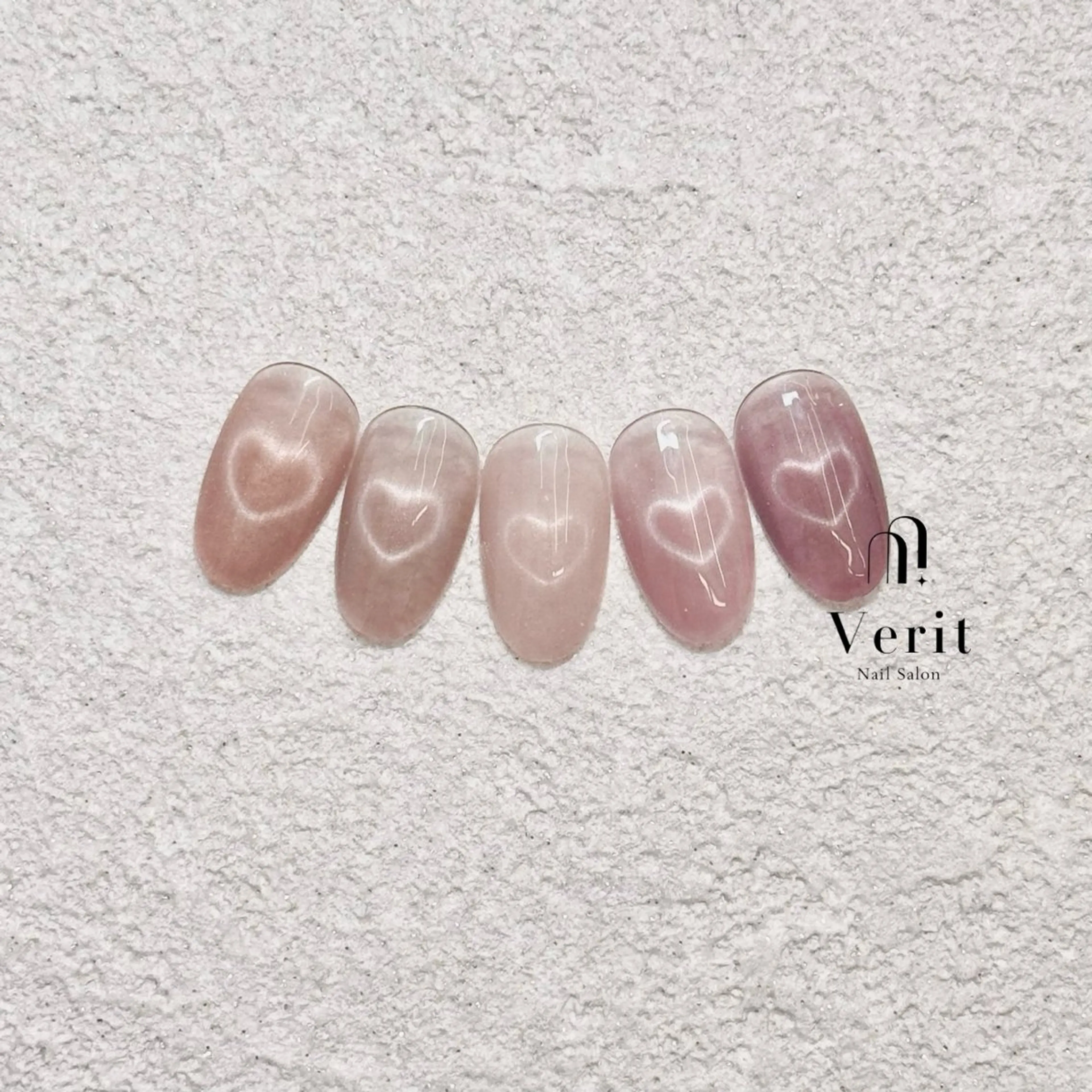 ネイル ハート マグネットネイル Kurumi (Verit大森店)のネイルデザイン