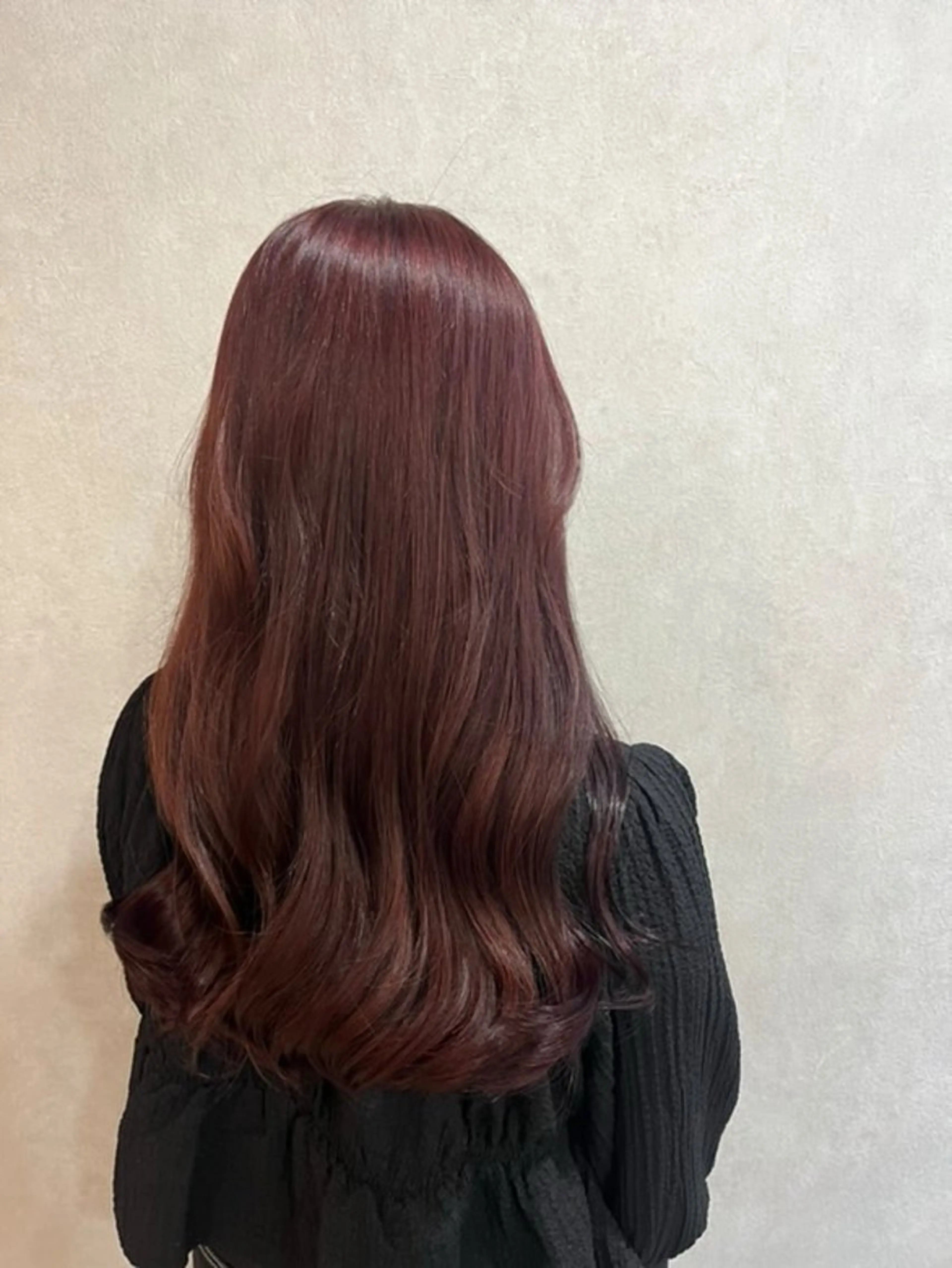 ロング ヘアカラー 木場 麗咲のヘアスタイル