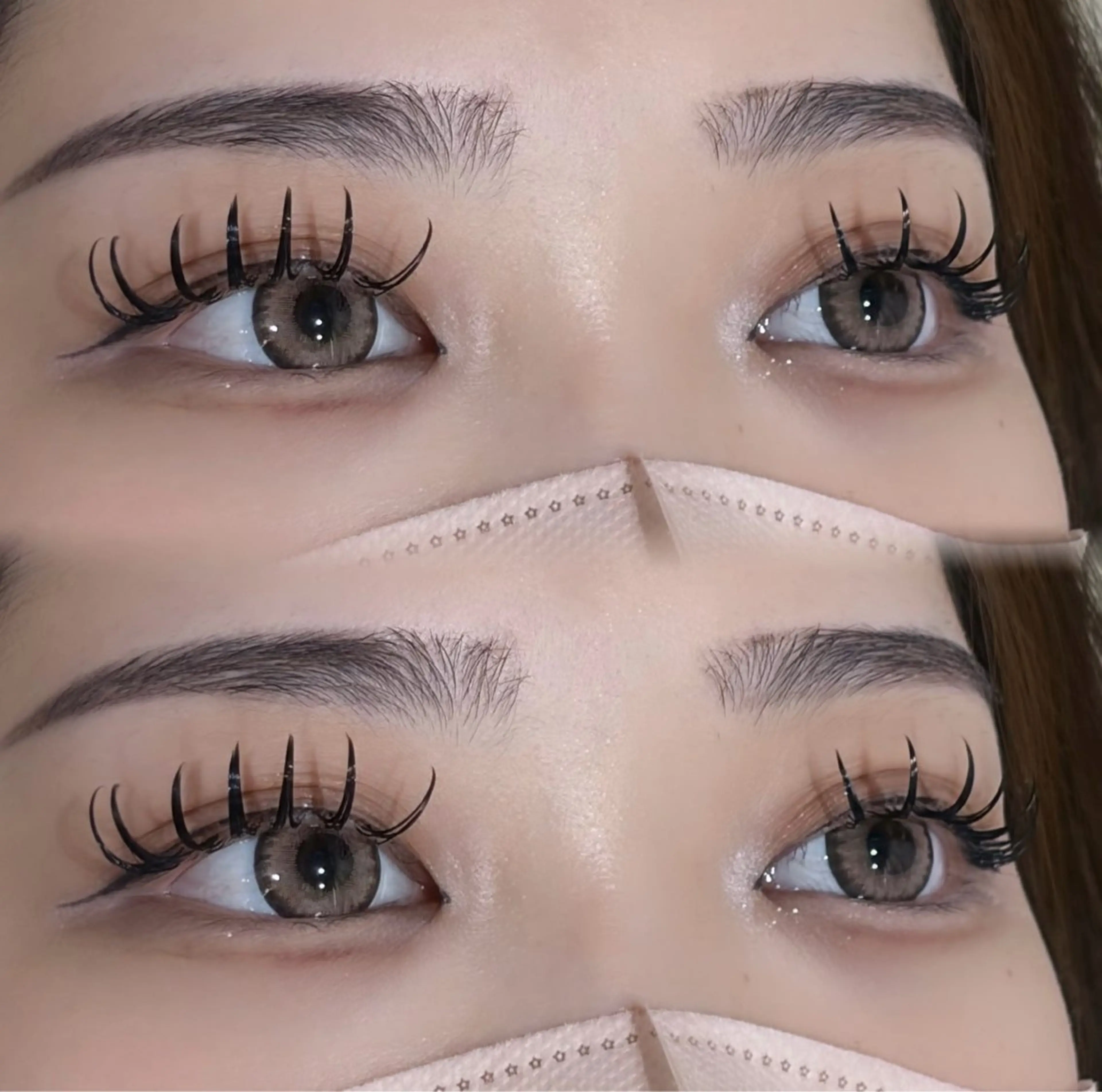 マツエク・マツパ 束感まつ毛 Dカール マツエク REVE🖤✧︎*。 yoshioka🎀のマツエク・マツパデザイン