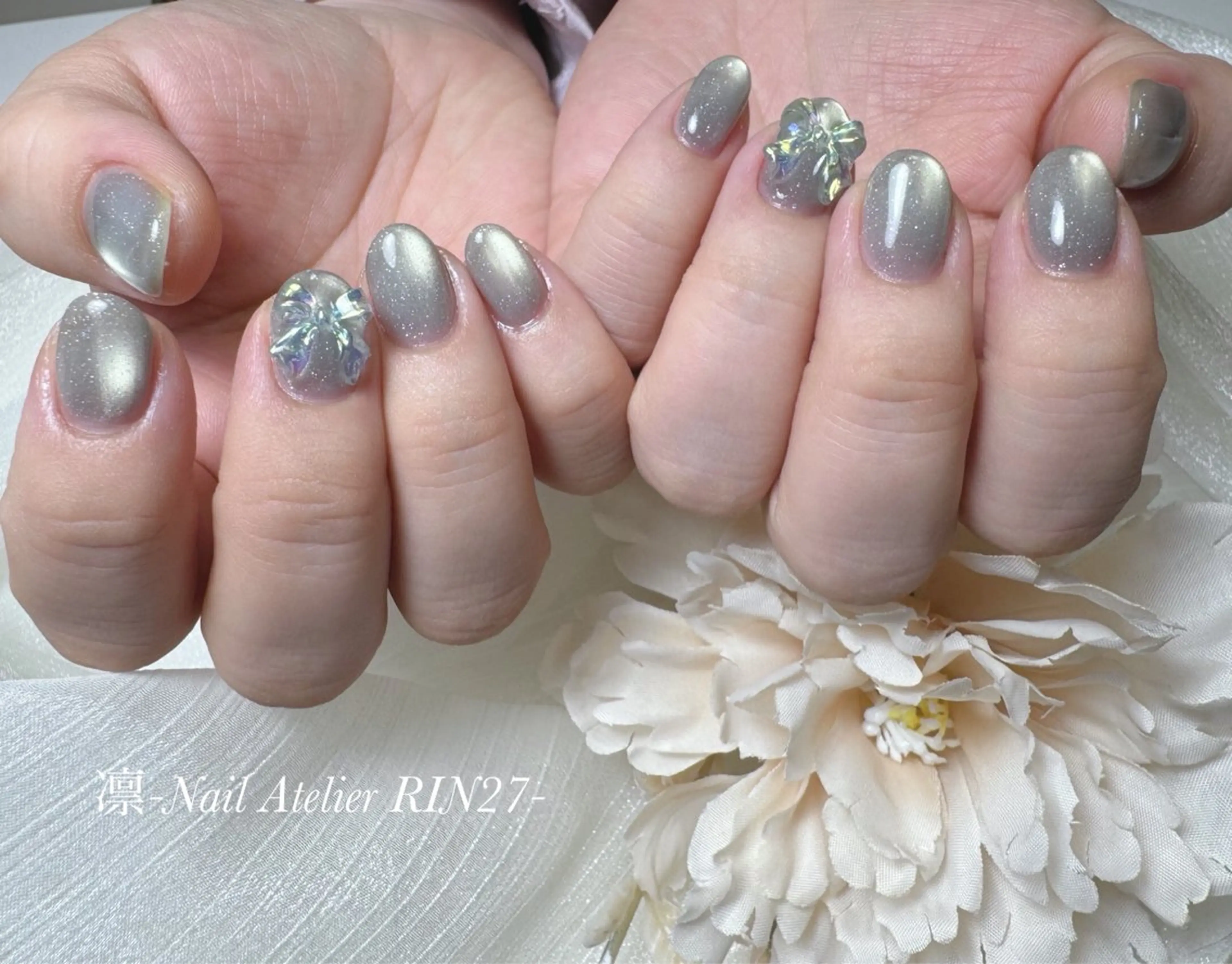 ネイル フラッシュネイル フラッシュマグ ハンドネイル ハンドケア 立川 紋歌のネイルデザイン