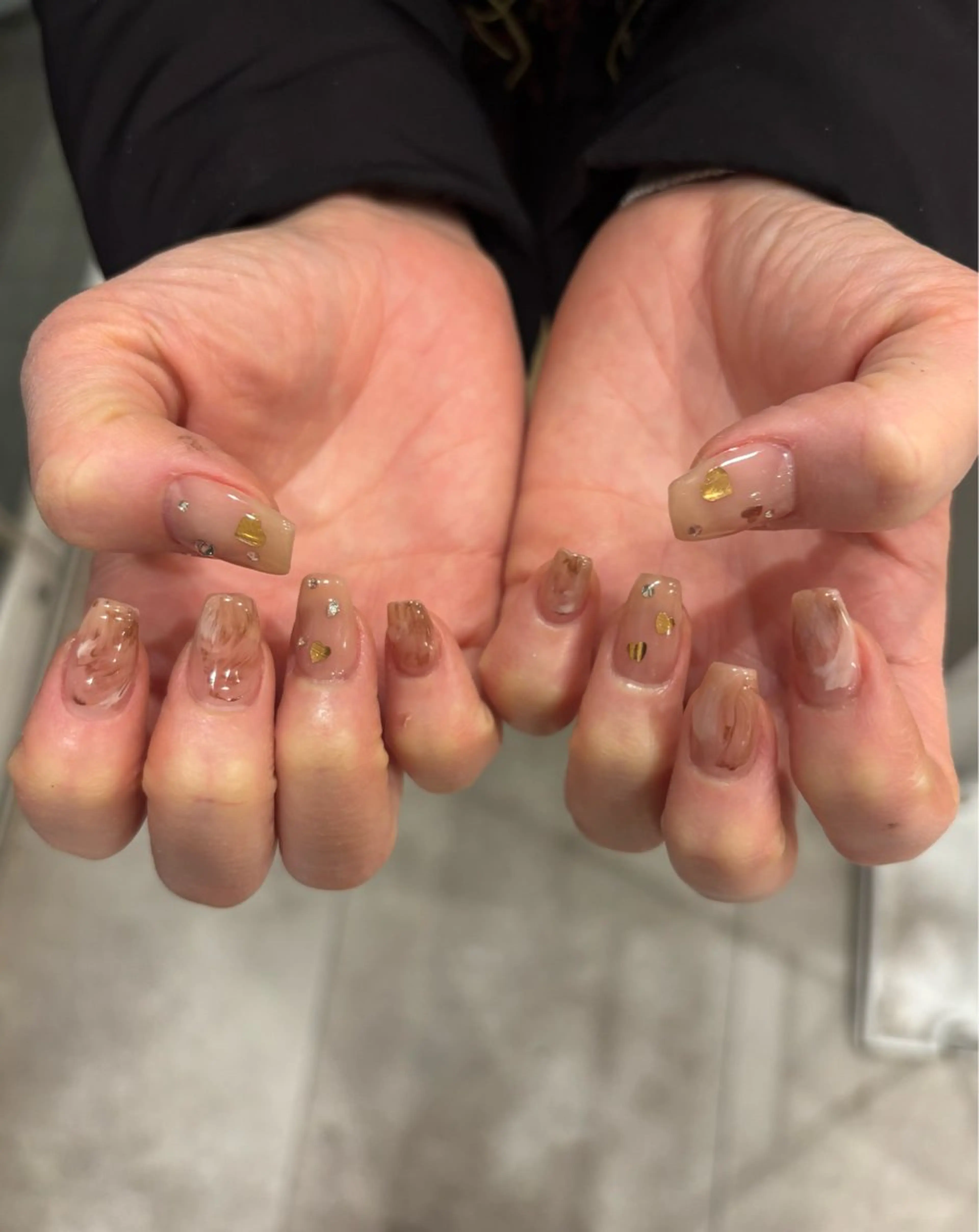 ネイル 大理石ネイル(マーブル) 透明感/y2k/ 美月⟡.· sofaのネイルデザイン