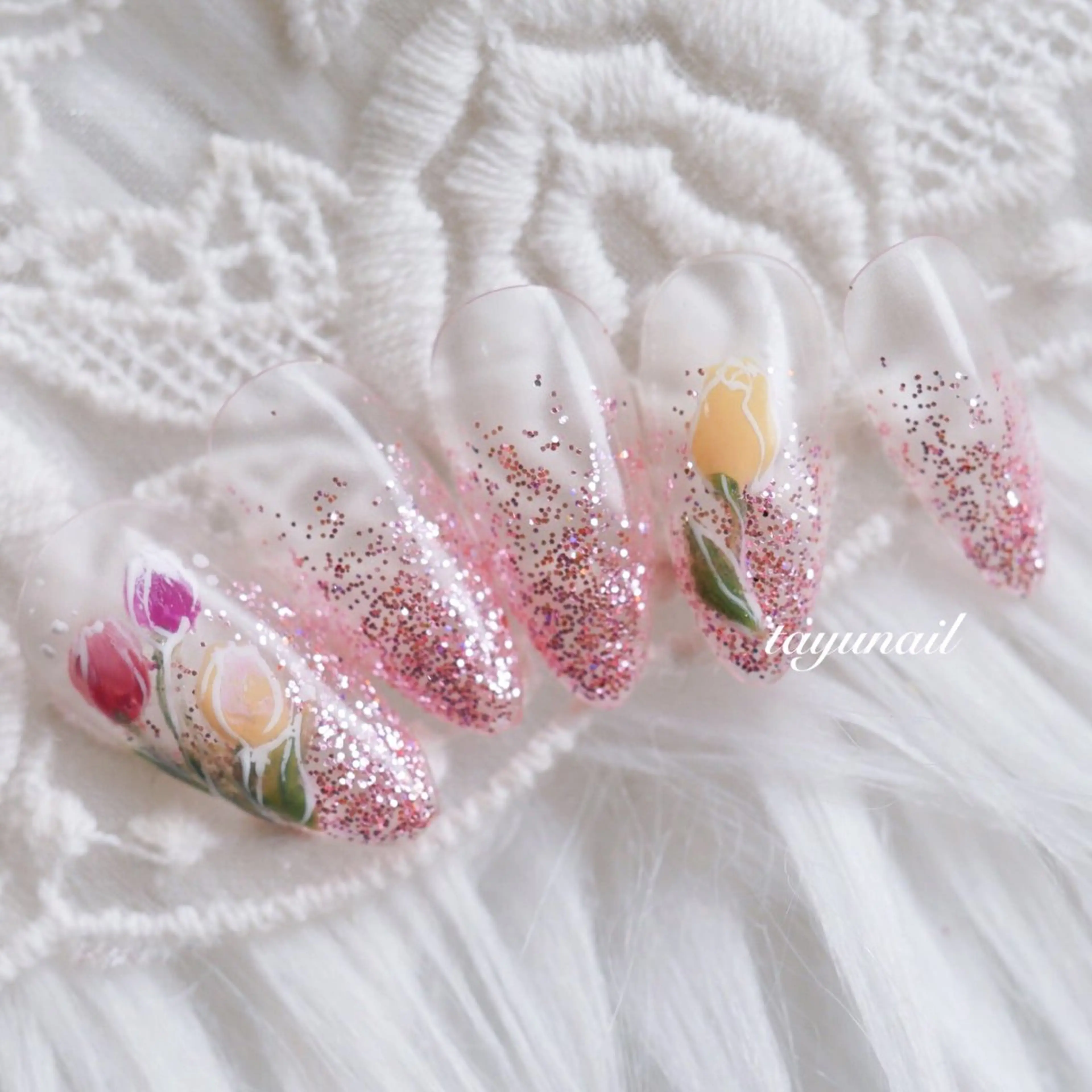 ネイル アートネイル ジェルネイル パラジェル ハンドネイル ネイルサロン 【たゆnail】のネイルデザイン