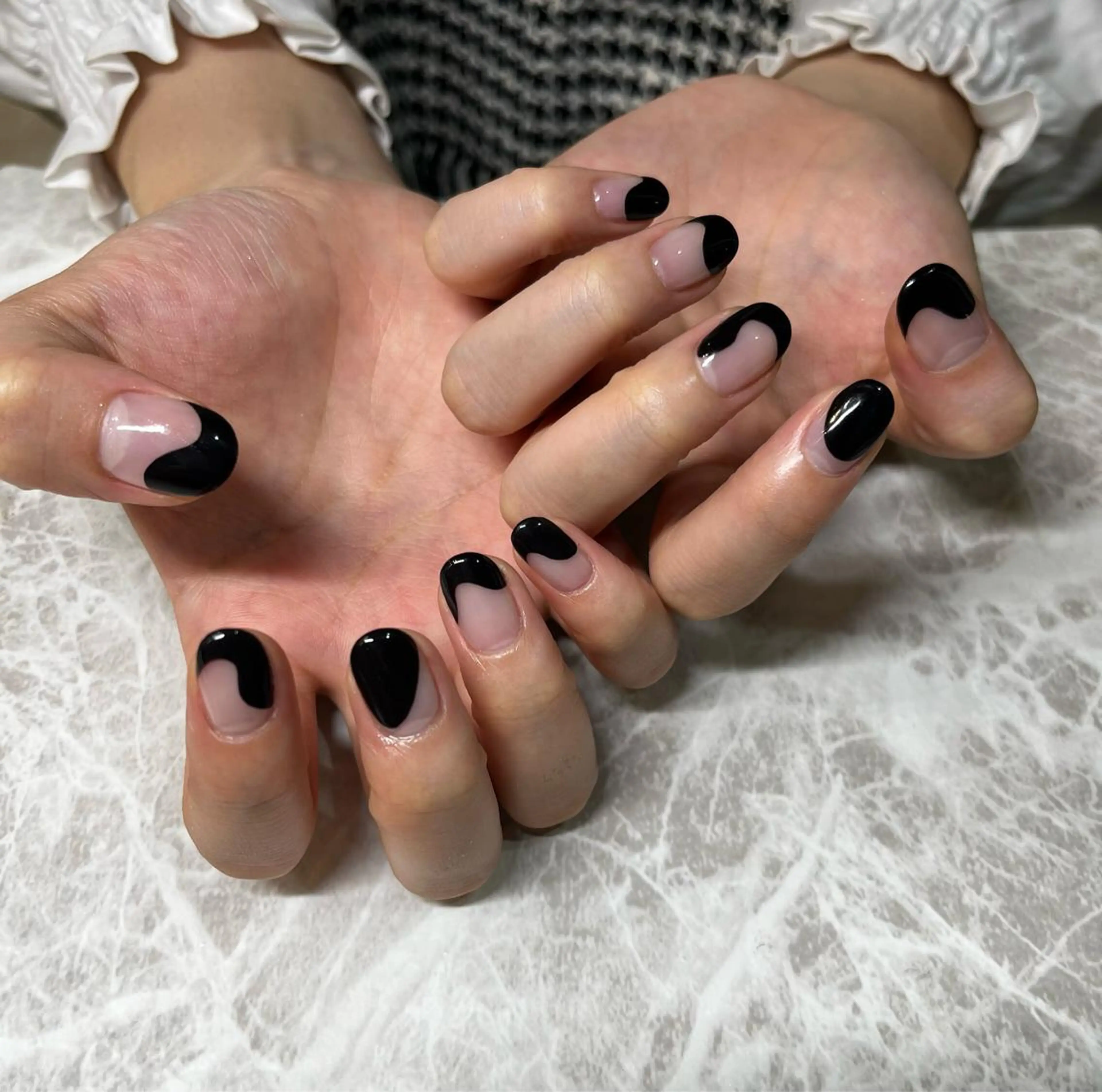 ネイル フレンチネイル 小川 奈々花のネイルデザイン