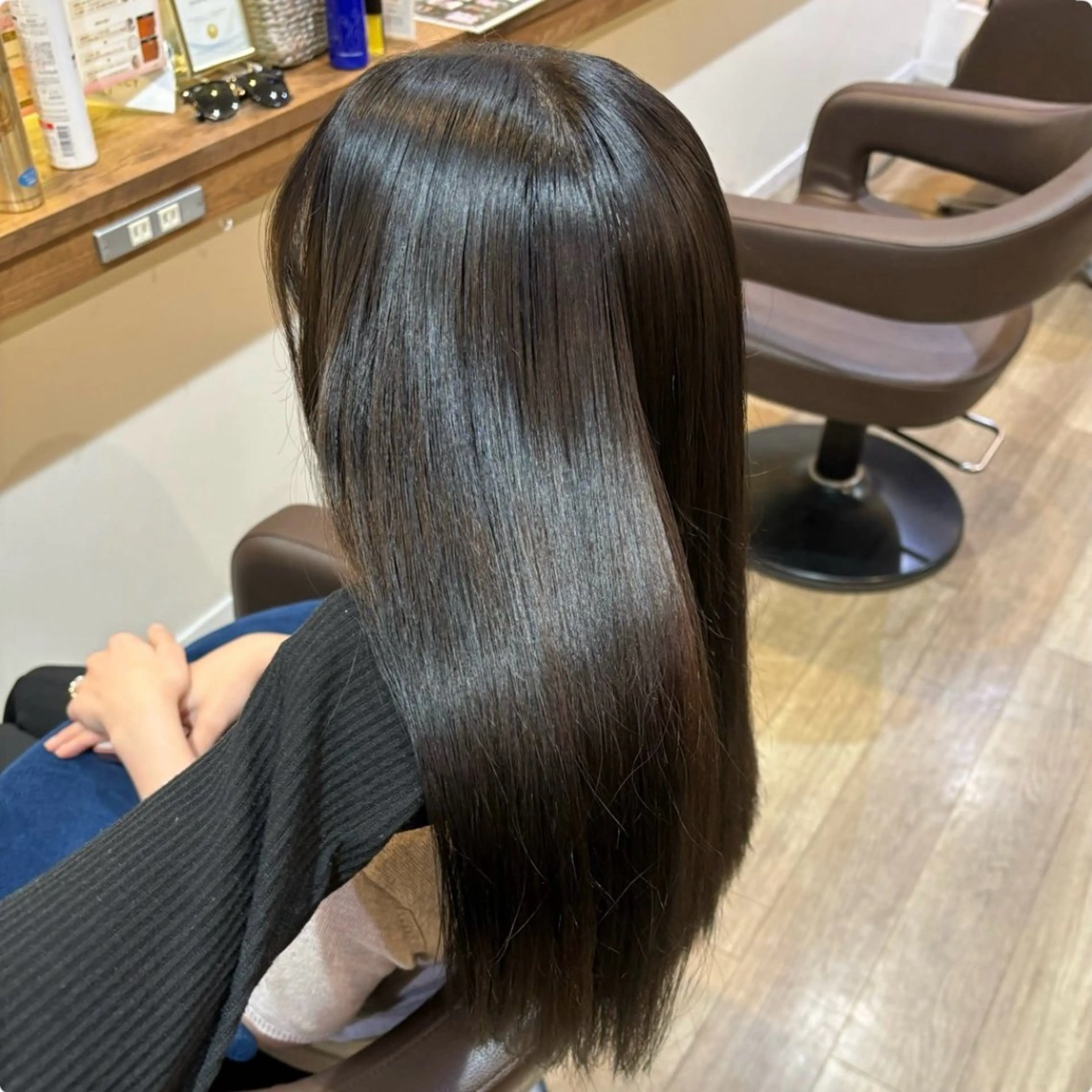 ロング 藤原 啓伽のヘアスタイル