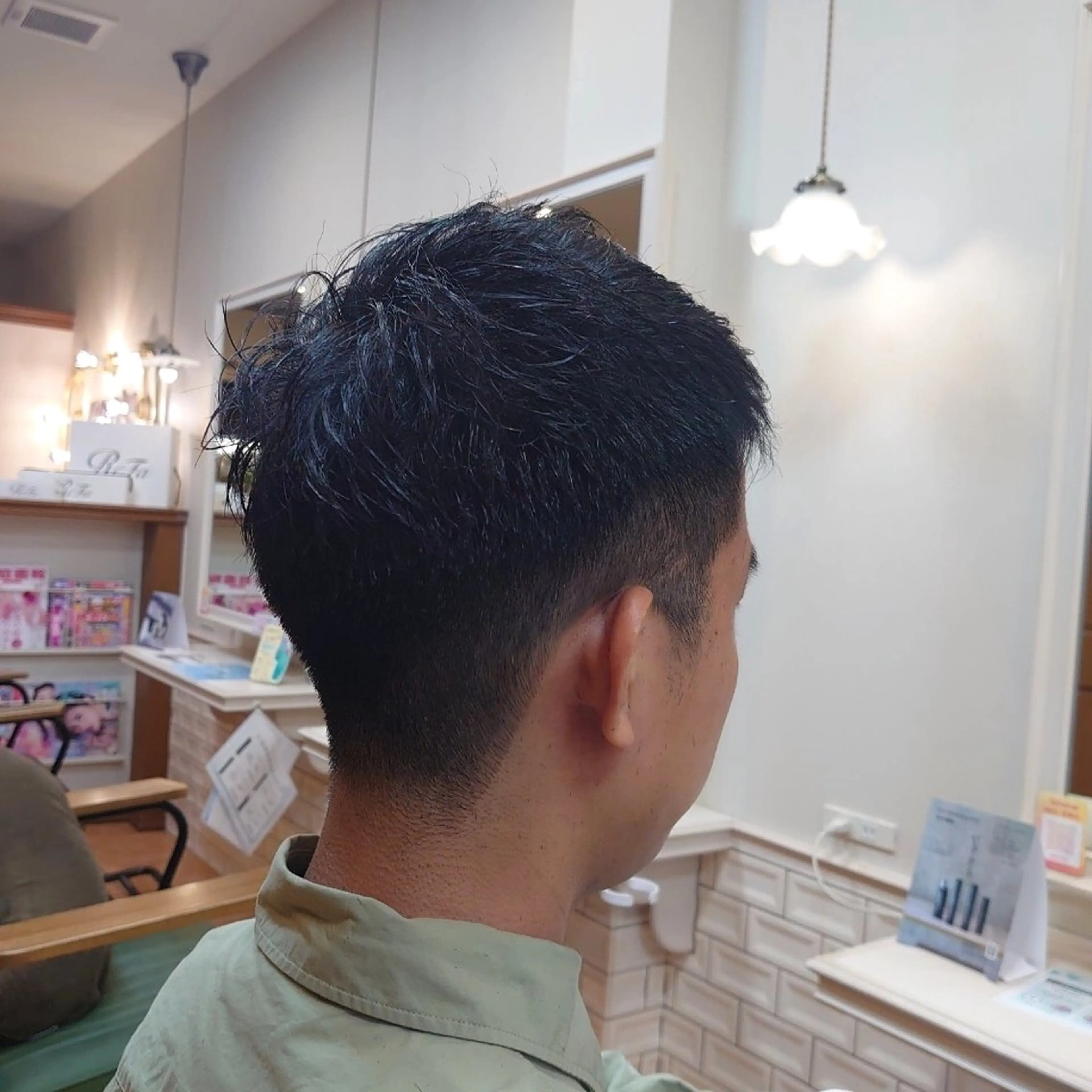 メンズ ショート 丁寧なカットが評判！ 生駒富雄☆丸上のヘアスタイル