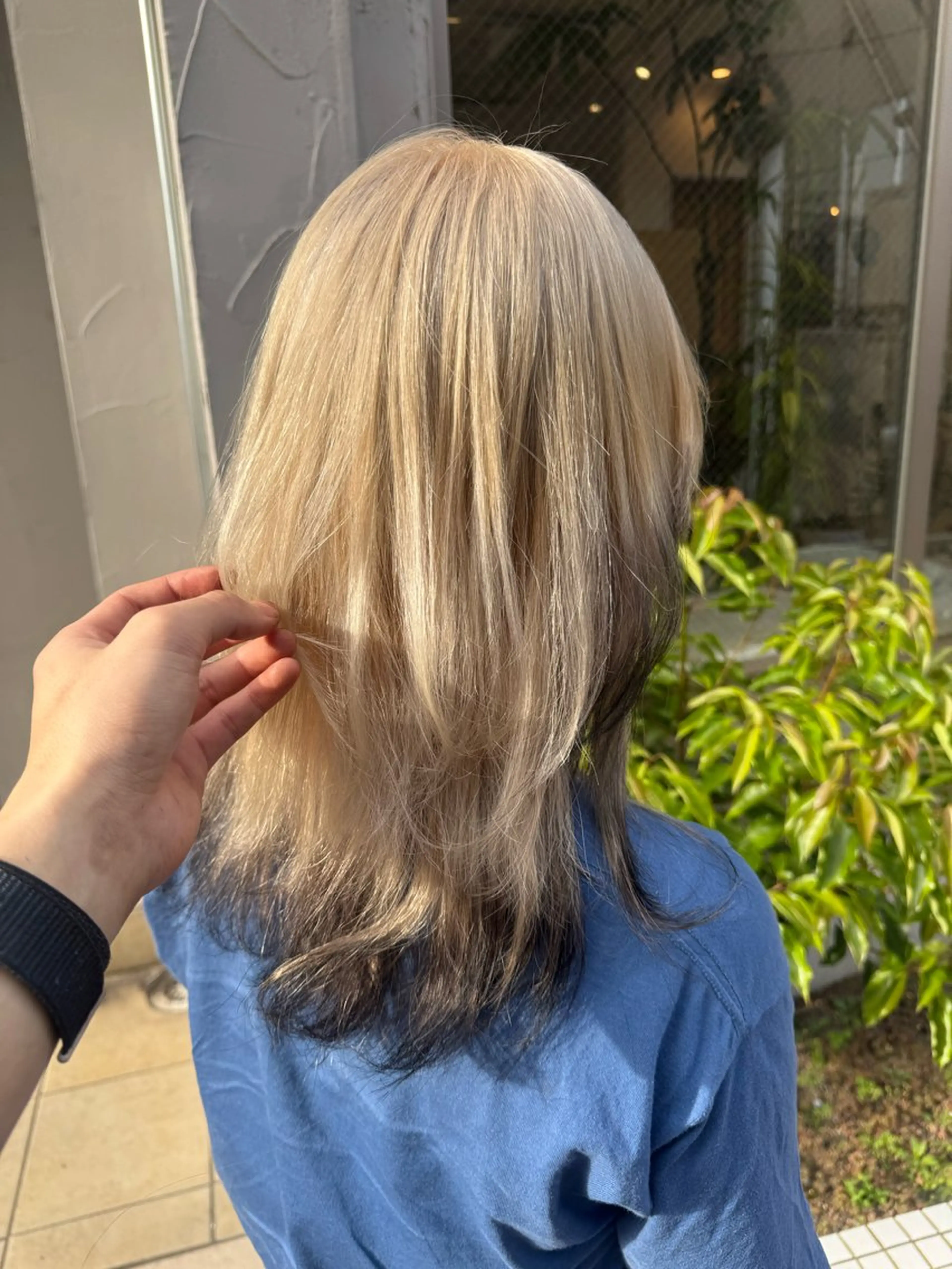 セミロング カラー ベージュカラー ブロンド ブロンドベージュ 🎨ハイトーン/ウル フ/ショート/大夢のヘアスタイル