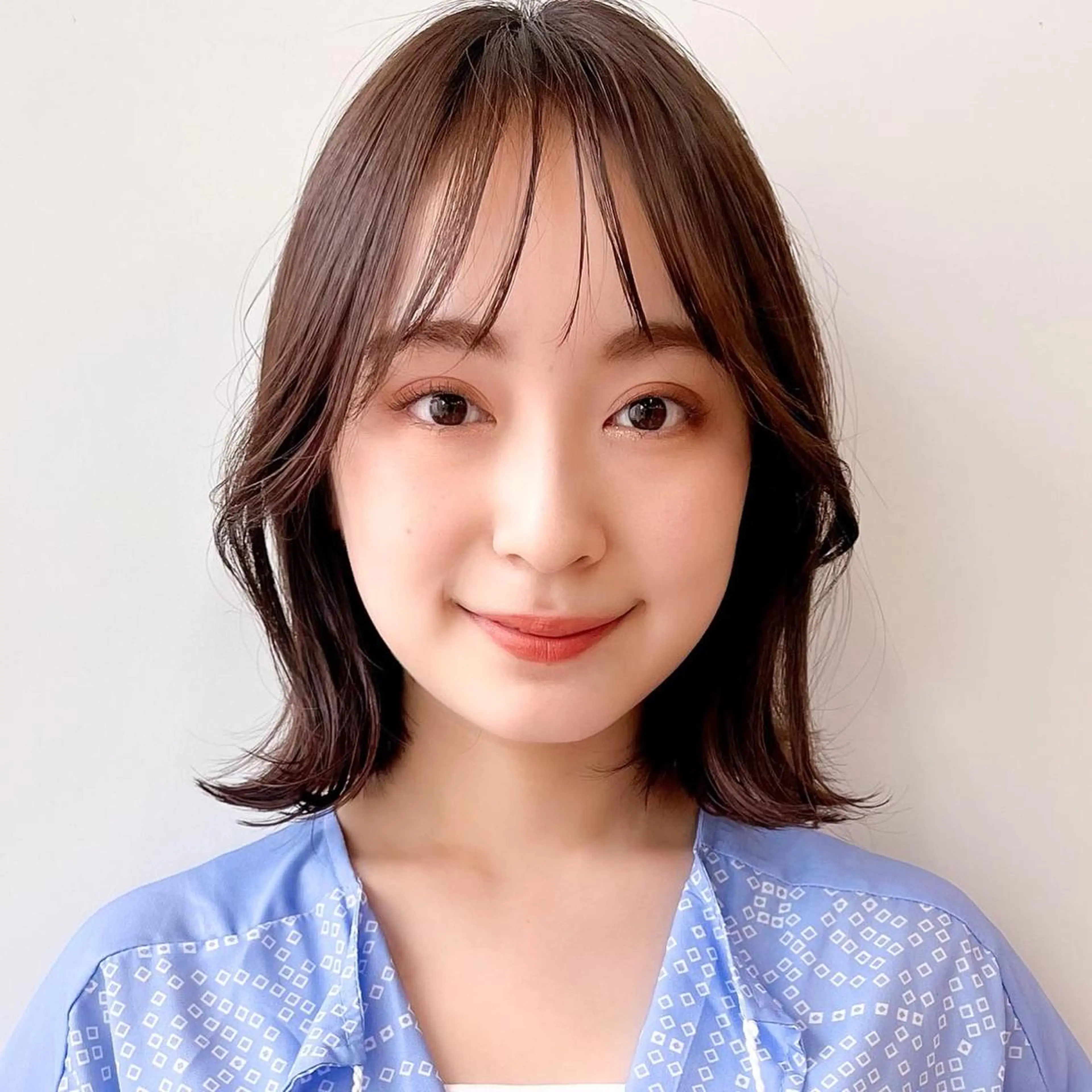 ミディアム カラー 🌱小顔ヘア/ボブ ミディアム/双葉🌱のヘアスタイル